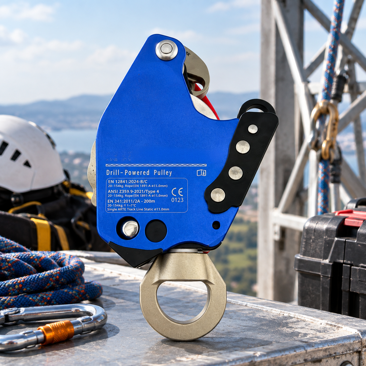 Drill Powered Ascender – PPE Certified Rope Access Device