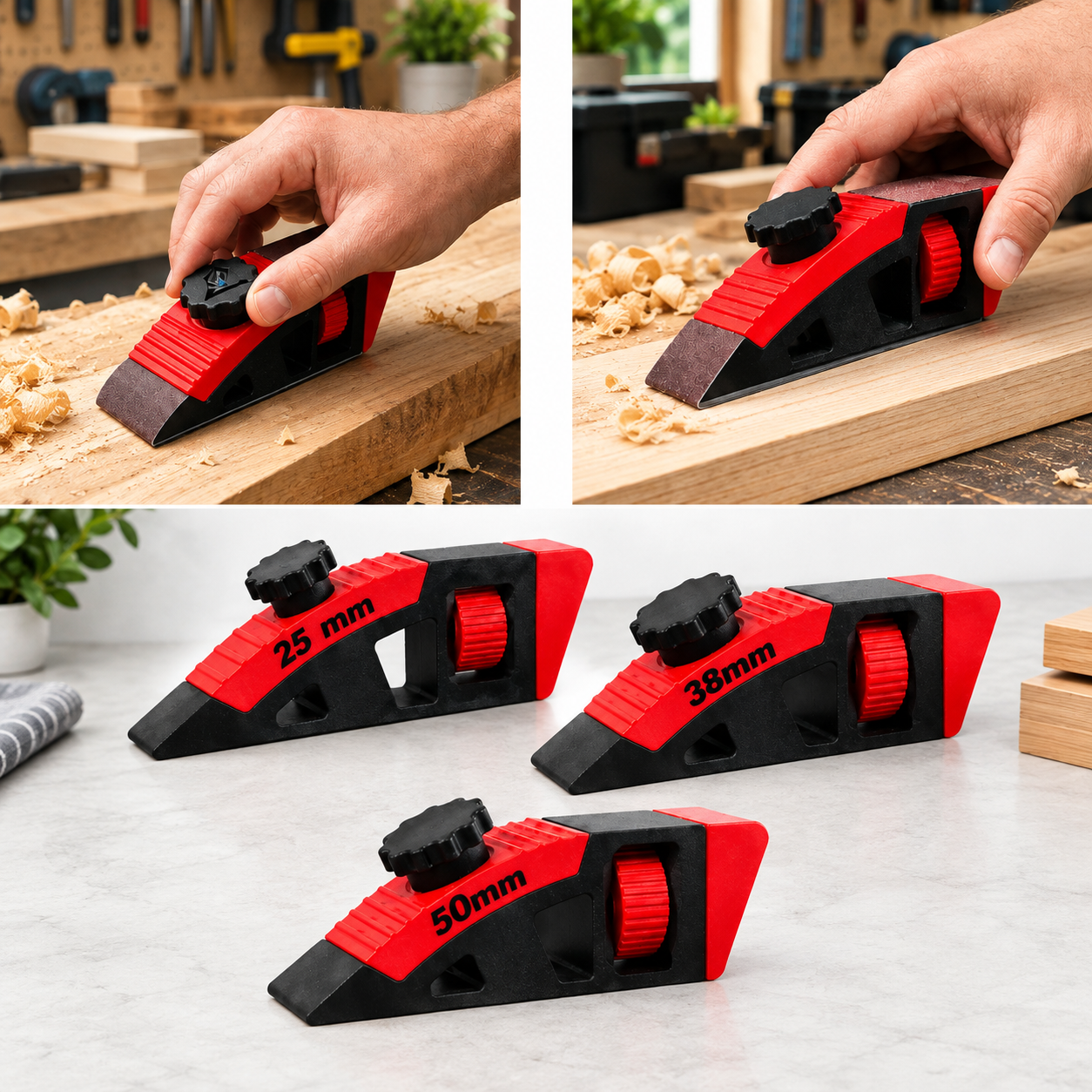 3-Piece Adjustable Tension Sanding Block Set