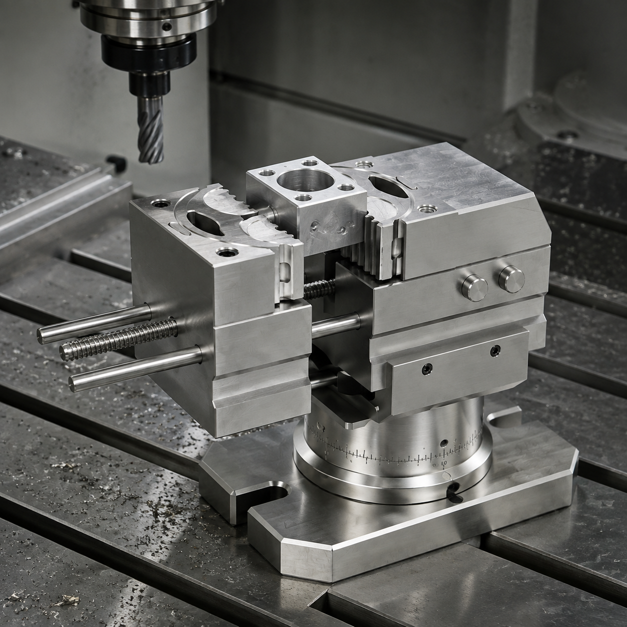 Electric Multi-Axis Bench Vise – Flexible Precision Clamping For Your Workbench
