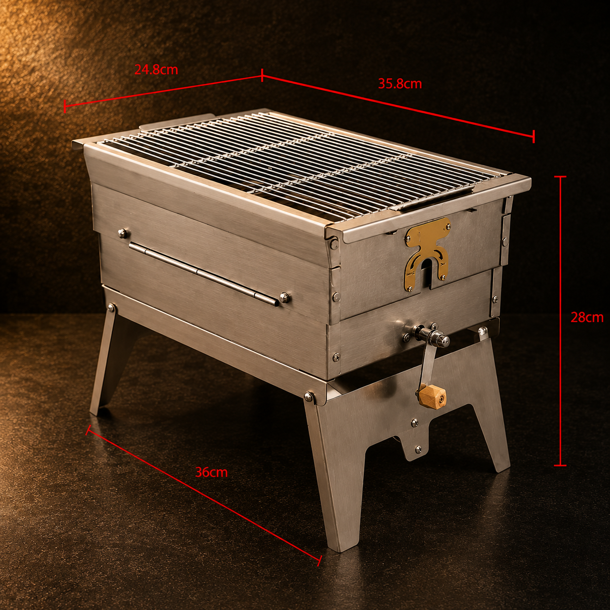 Fold Grill – Portable Stainless Steel BBQ Grill for Outdoor Cooking