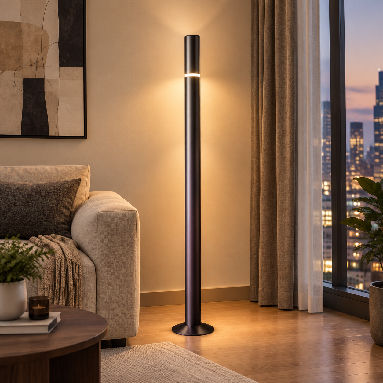 Motorised Lifting Smart Floor Lamp