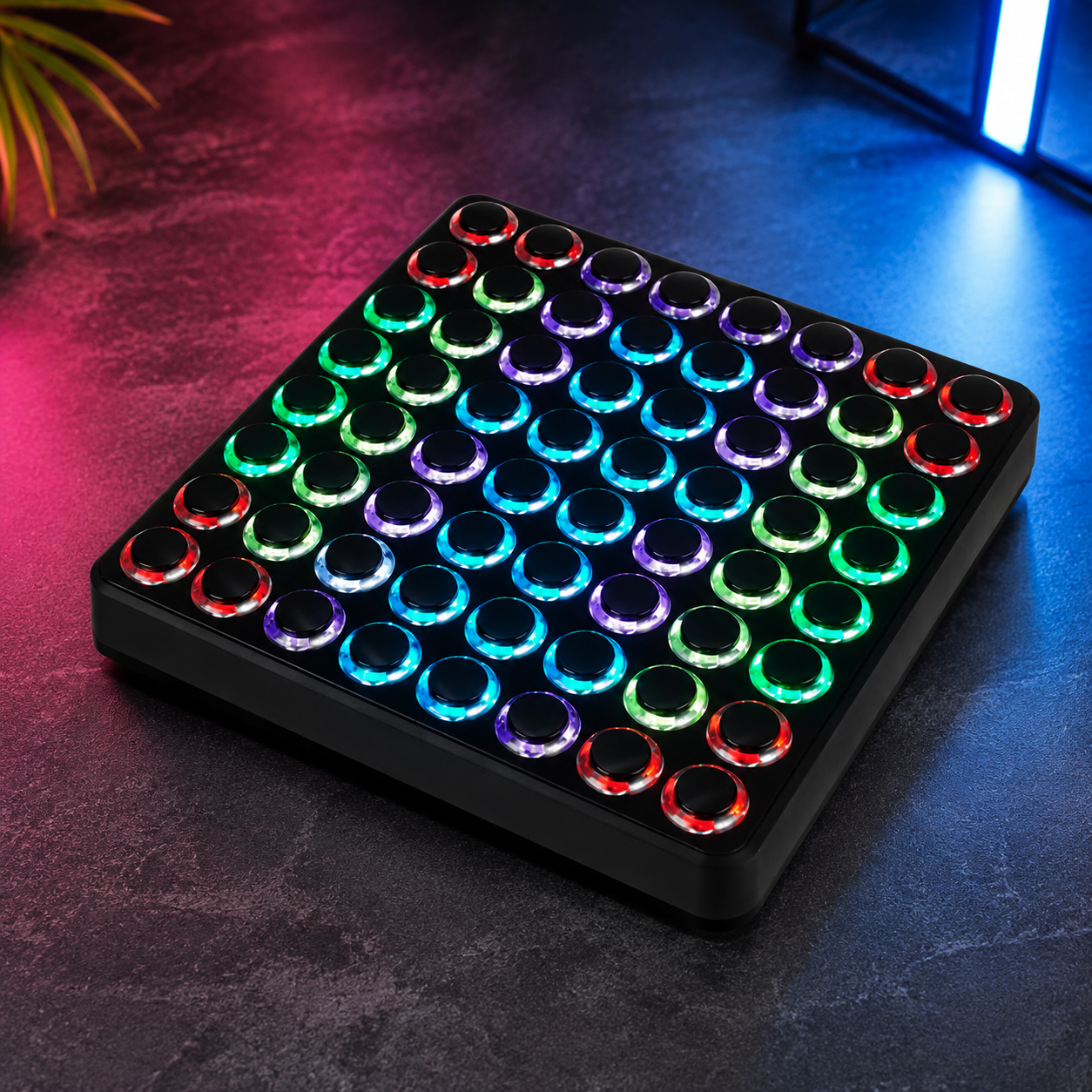 64-Button MIDI Performance Controller – Expressive Control For Music Creation