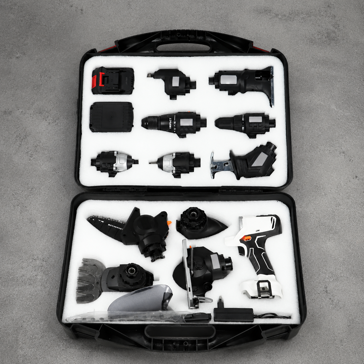 Cordless Impact Drill Kit – 18V/21V Brushless 12-in-1 Power Tool Set