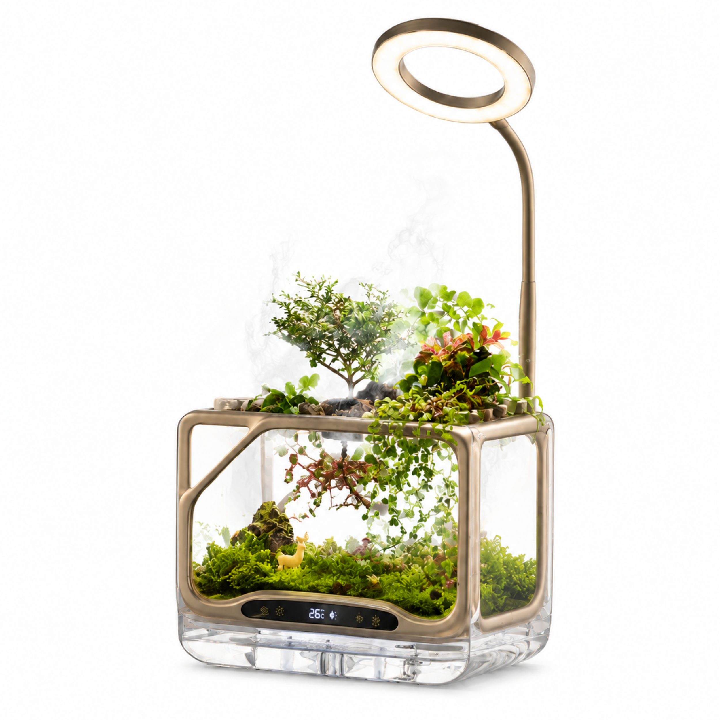Scenic Aeroponic Ecosystem – Smart Indoor Garden With Mist Growing Technology