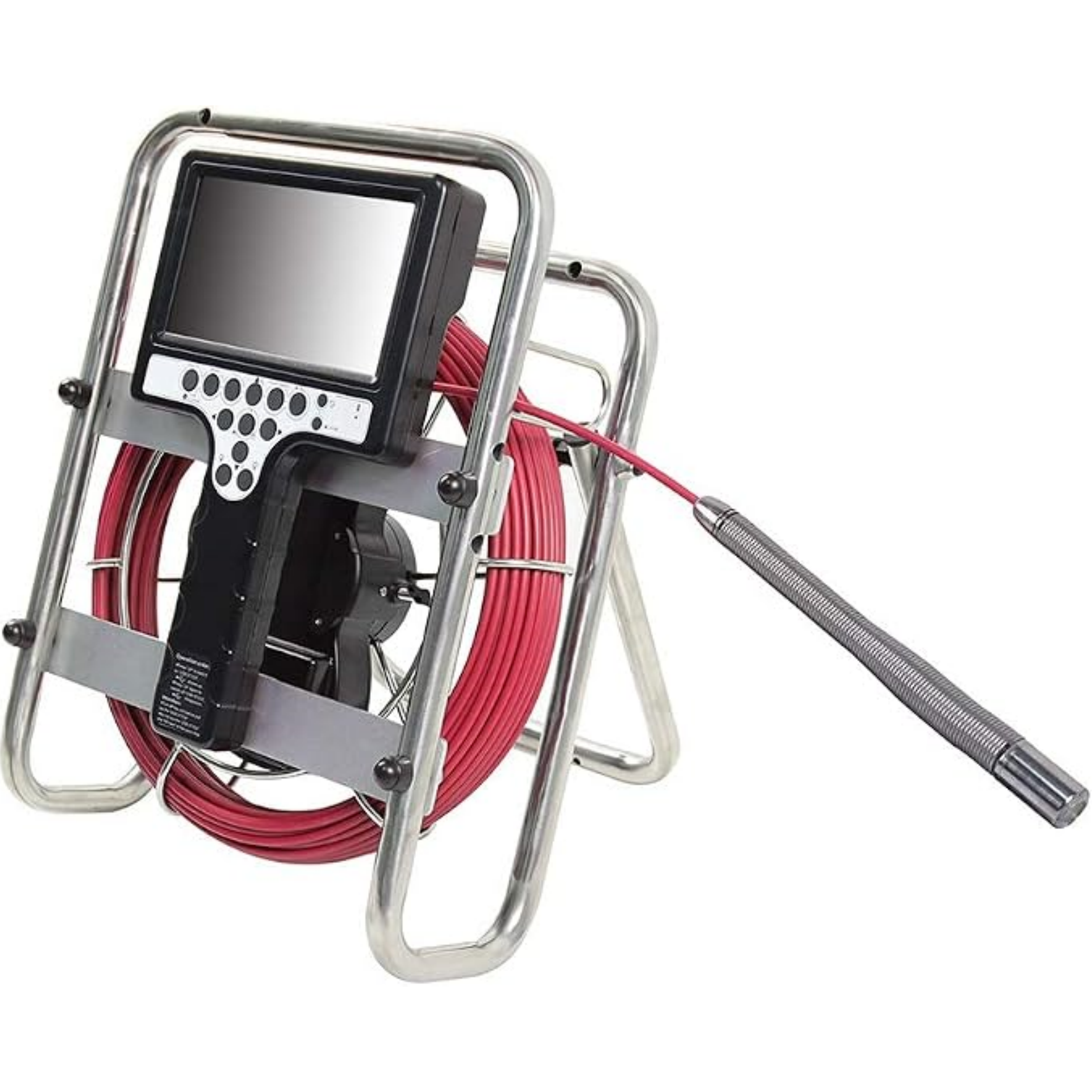 Sewer Drain Inspection Video Camera with Self-Leveling Transmitter 23mm and 512hz 7" Screen