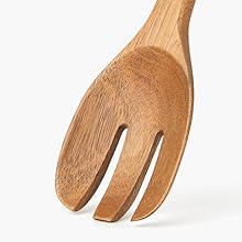 Solid acacia wood vs bamboo utensils handcrafted non-stick scratch-free kitchen tools