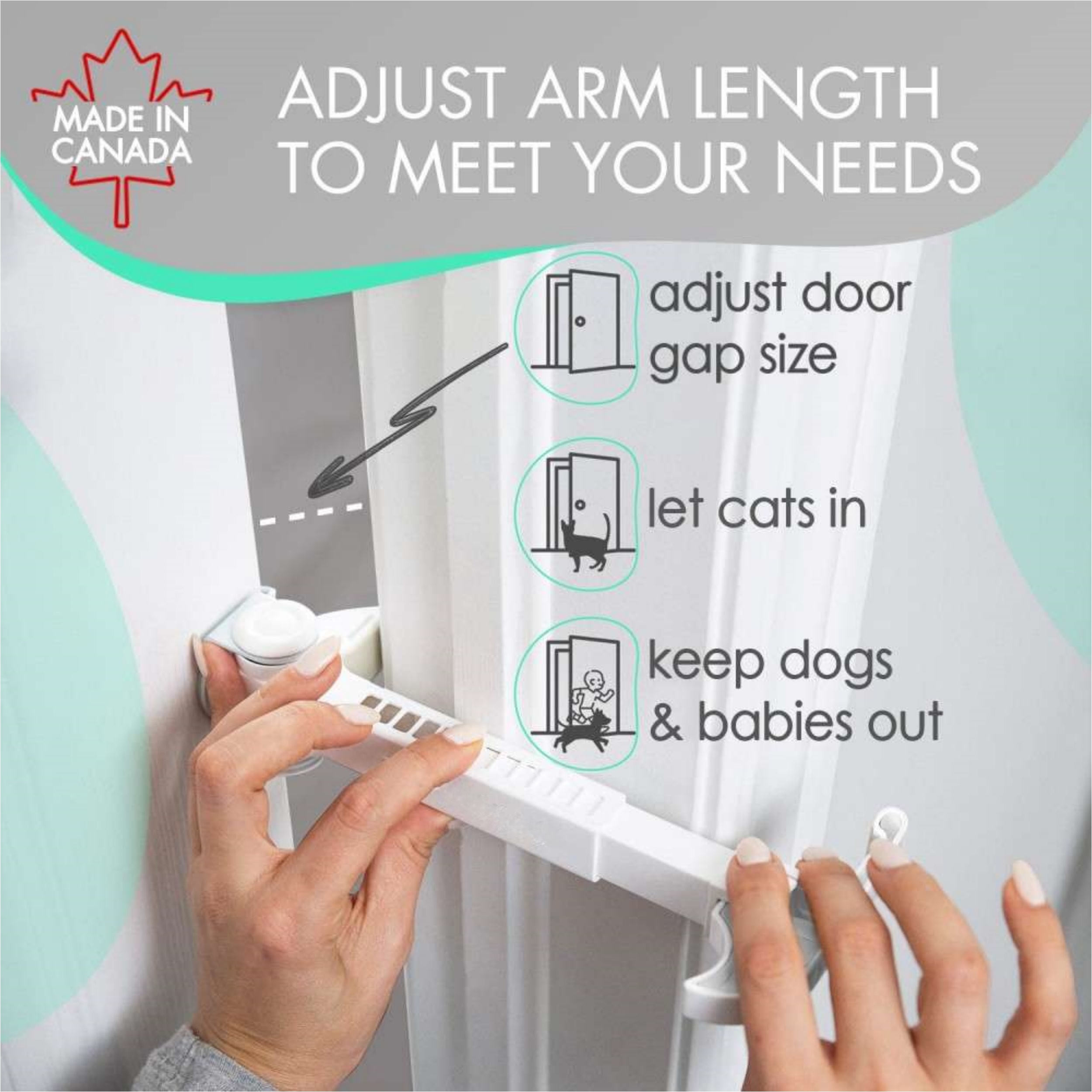 Door Stopper & Childproof Door Lock – Adjustable, Portable, Tool‑Free
