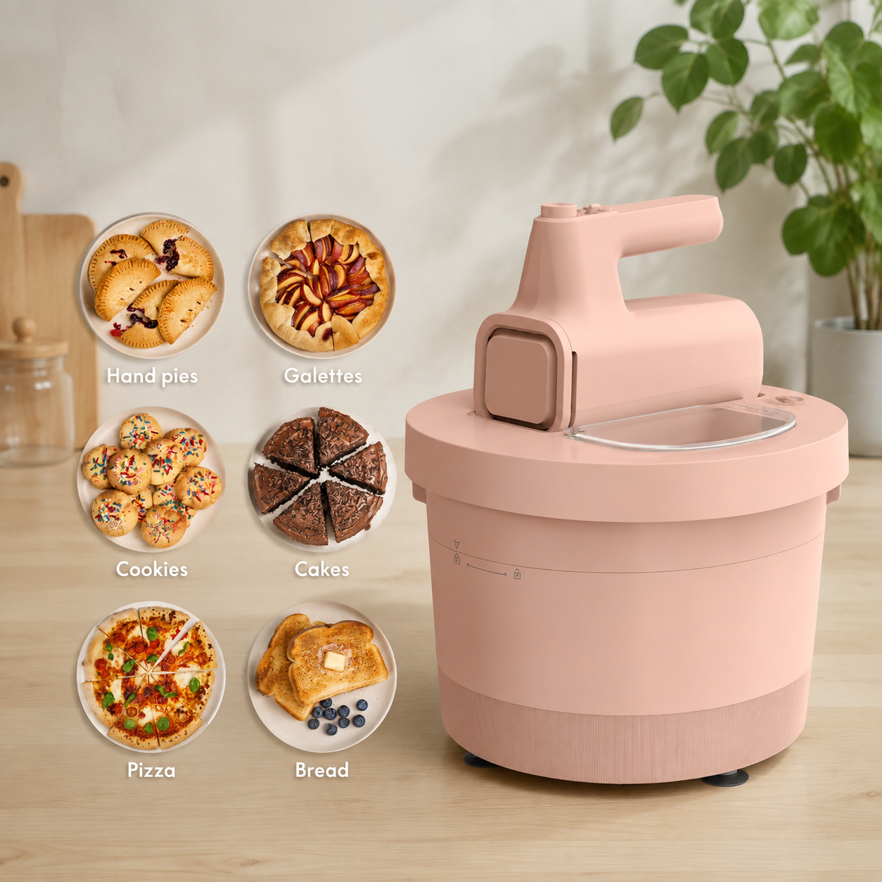 2-In-1 Electric Mixer With Bowl – Compact Kitchen Helper For Baking & Mixing