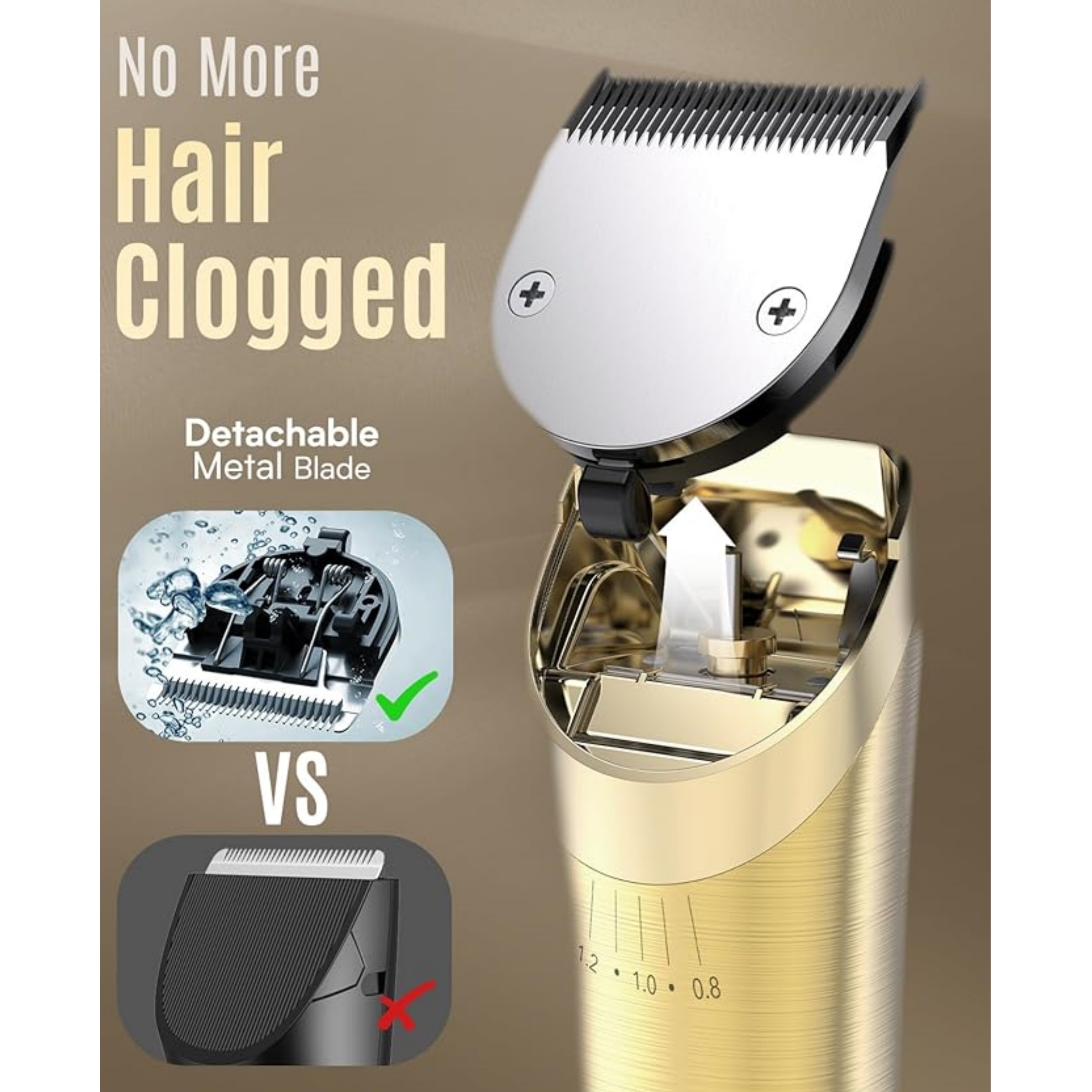 Cordless Horse Clippers – Low Noise, 2‑Speed for Thick & Matted Coats 