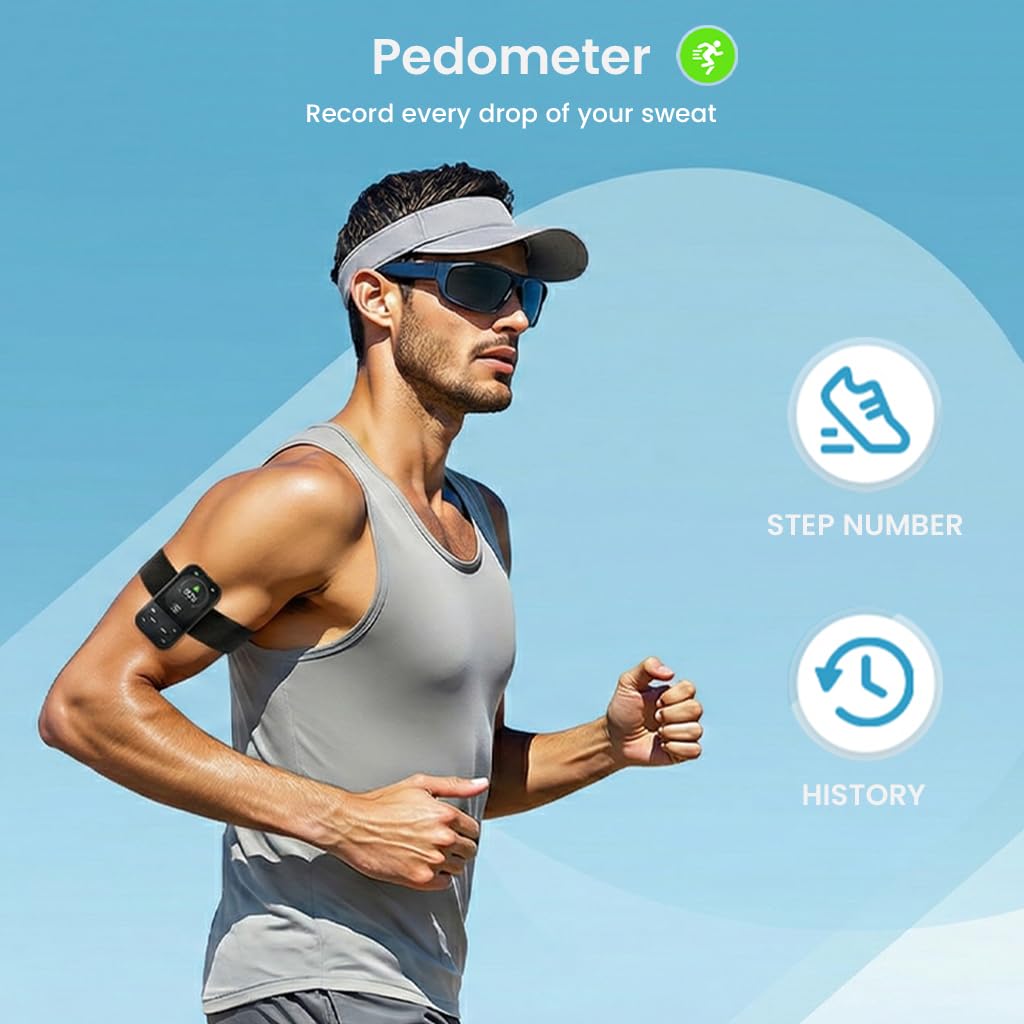 AUDIOCULAR X20 – 6-in-1 Smart MP3 Player with Pedometer & Heart Rate Tracking