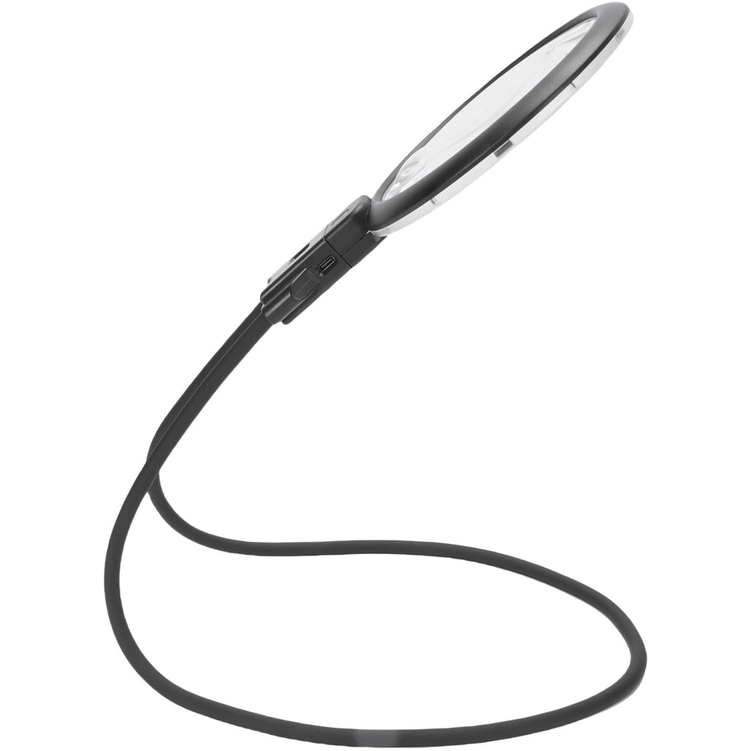 5X & 15X Hands‑Free Magnifying Glass – Rechargeable, Gooseneck, 36 LEDs