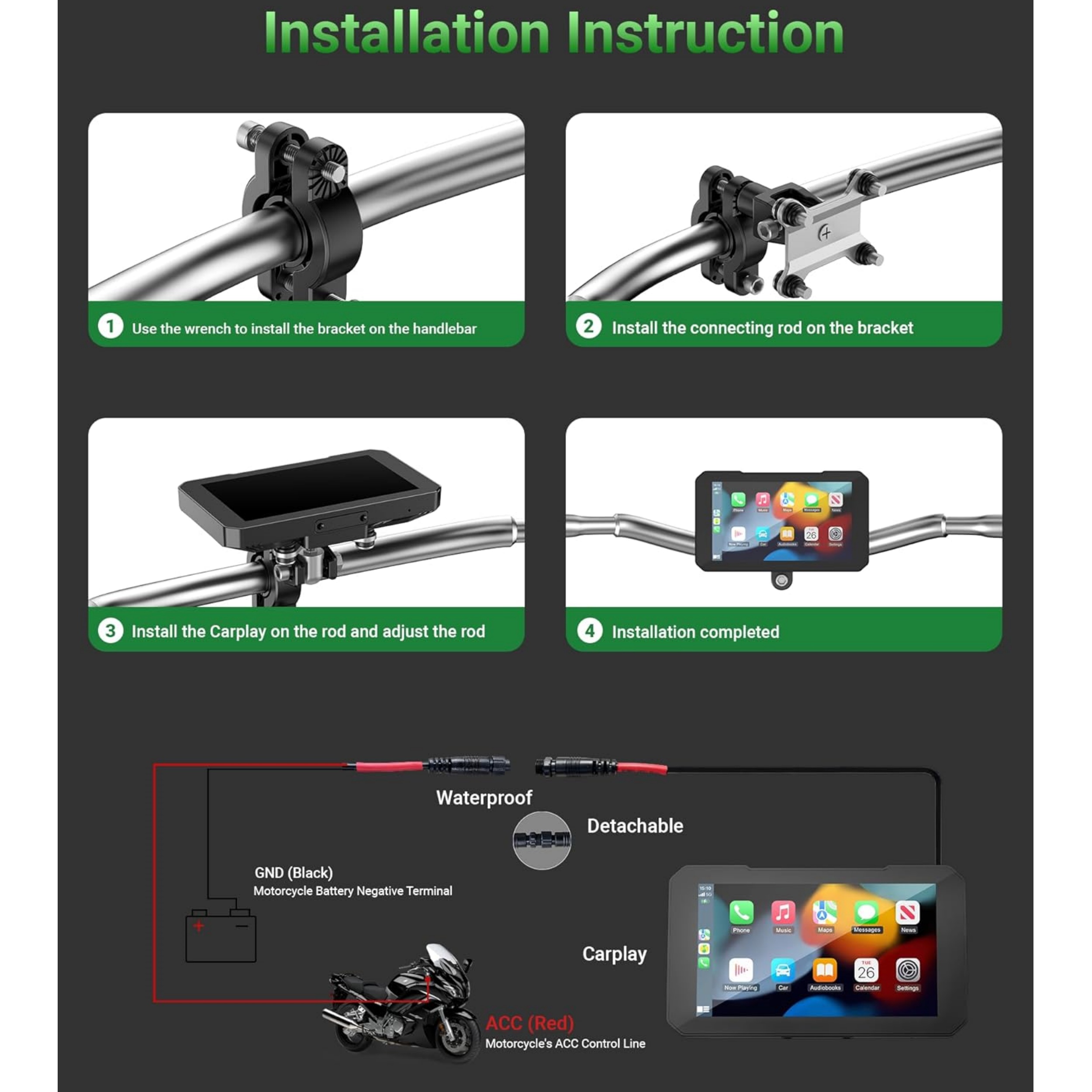 C3 Plus Motorcycle Carplay