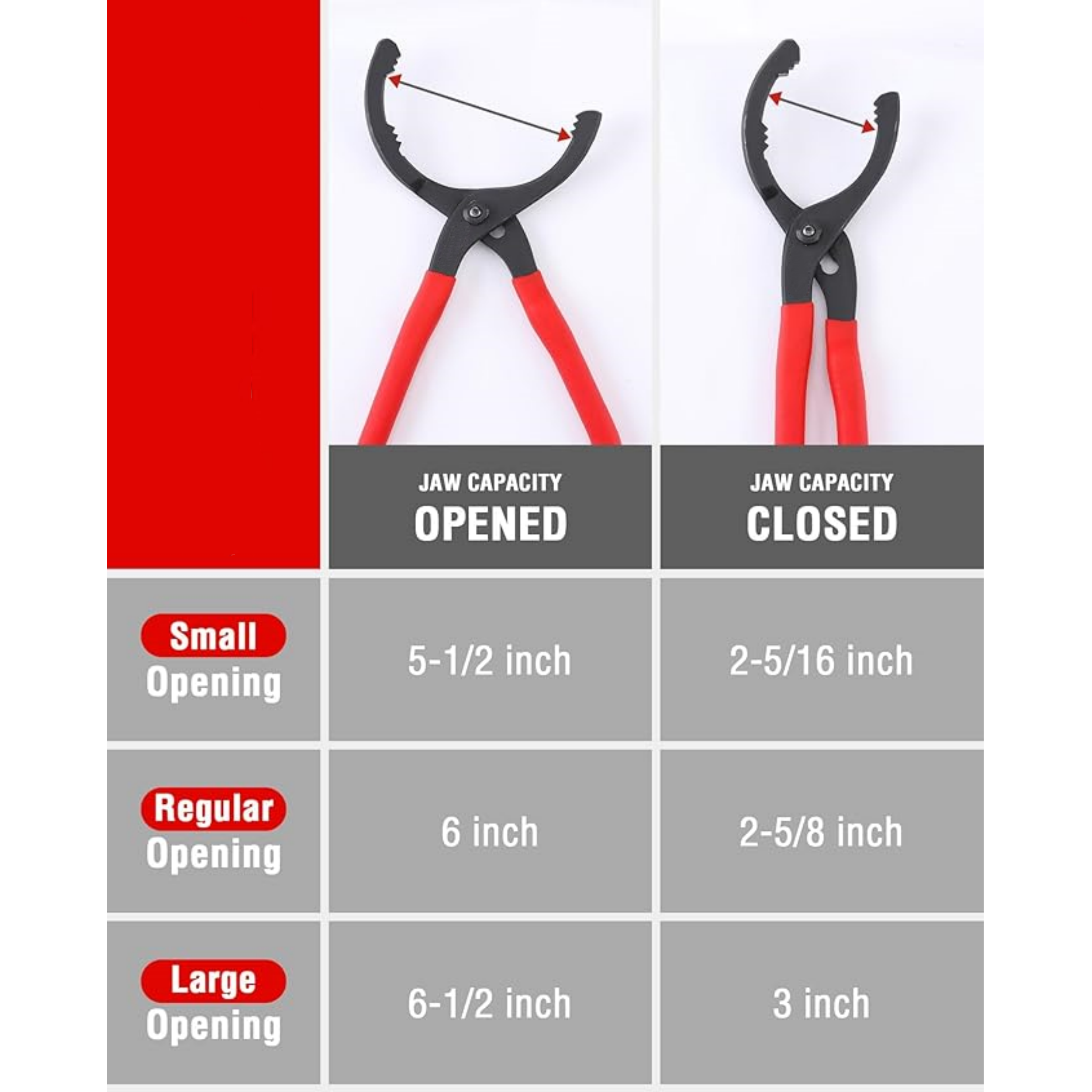 Oil Filter Wrench Set – Adjustable Plier & 3‑Jaw Universal Remover