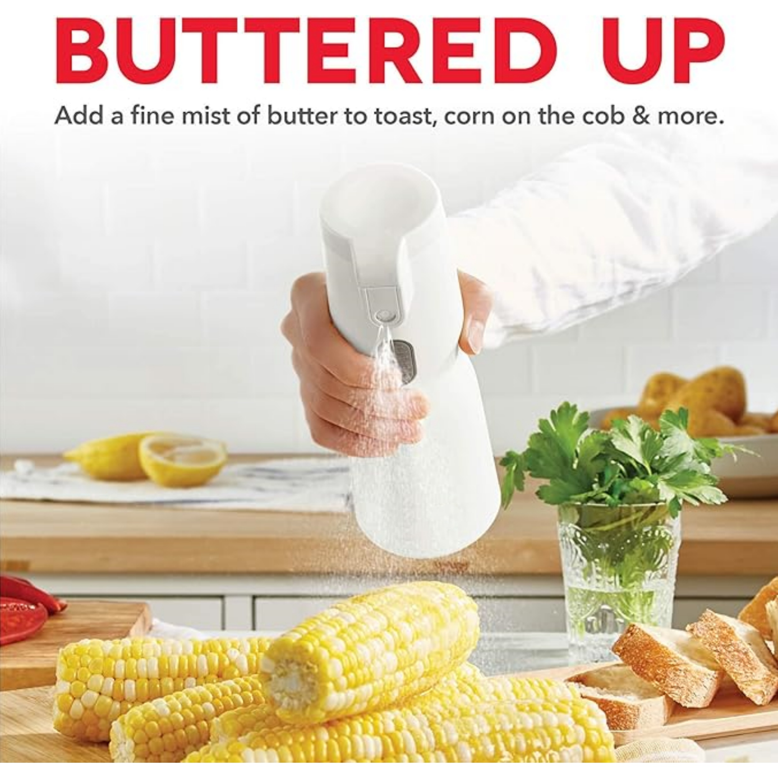 Electric Butter Sprayer – Cordless, Real Butter, Precision Spray