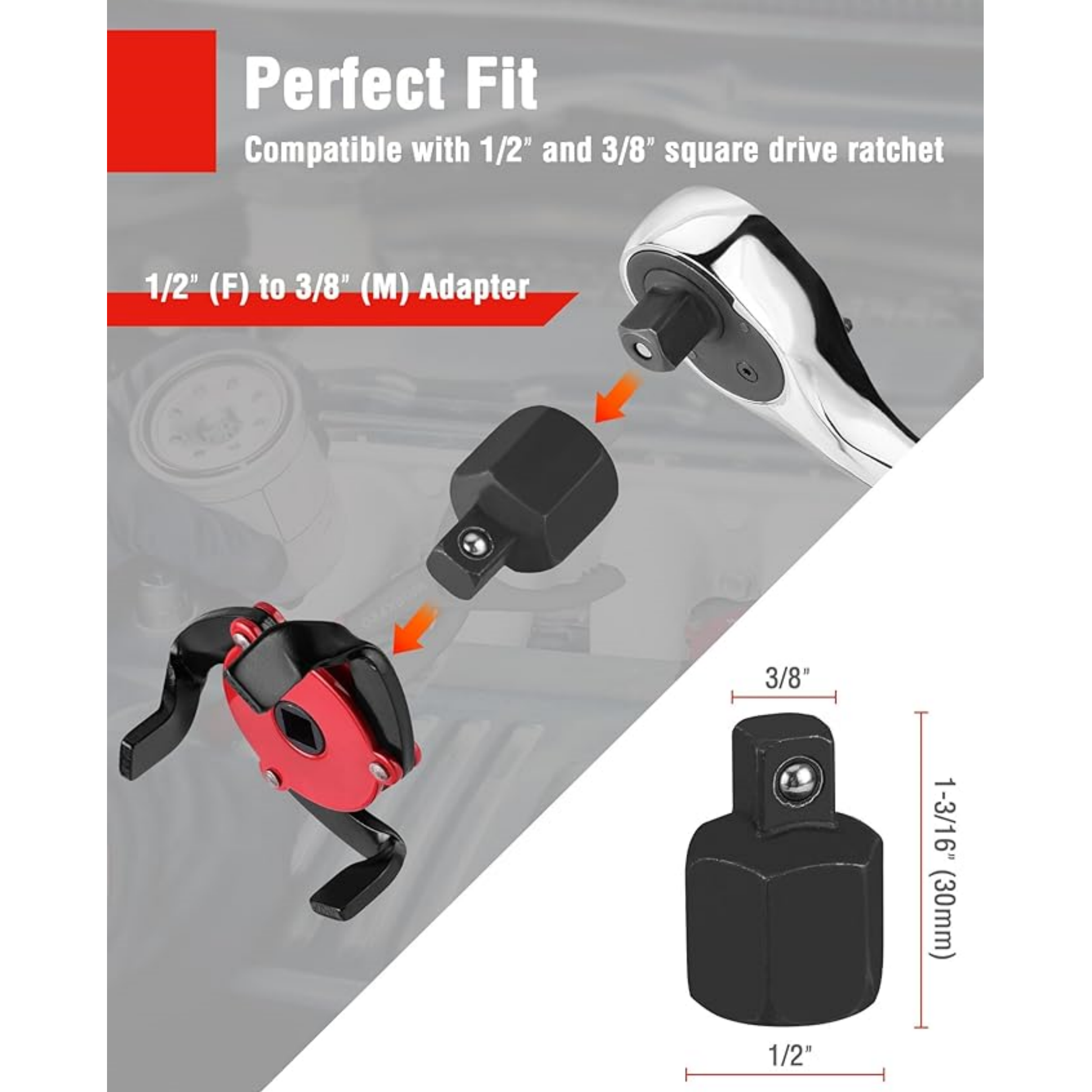 Oil Filter Wrench Set – Adjustable Plier & 3‑Jaw Universal Remover