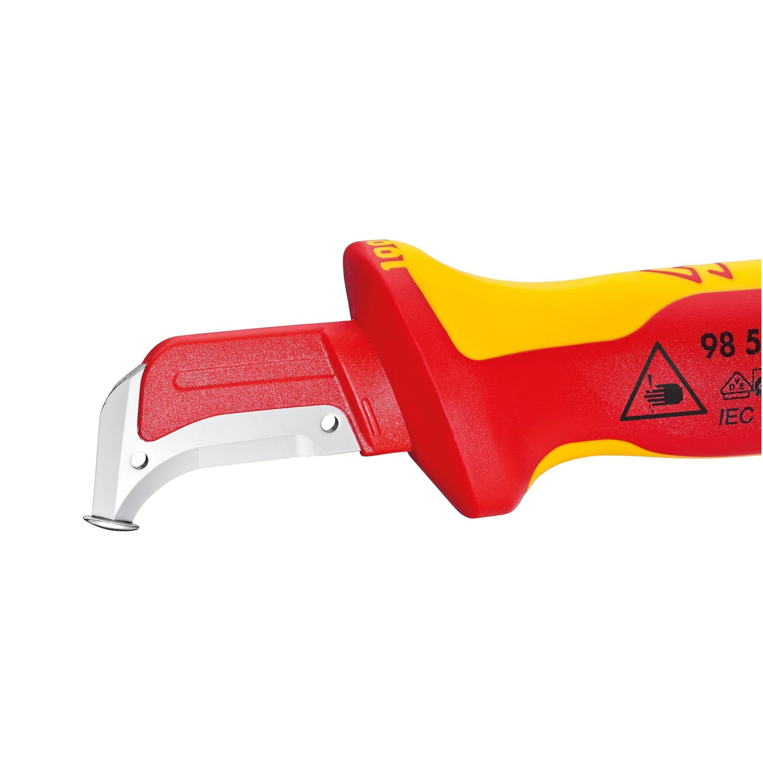 Insulated Dismantling Knife – 1000V, Fixed Hook Blade, Stainless Steel