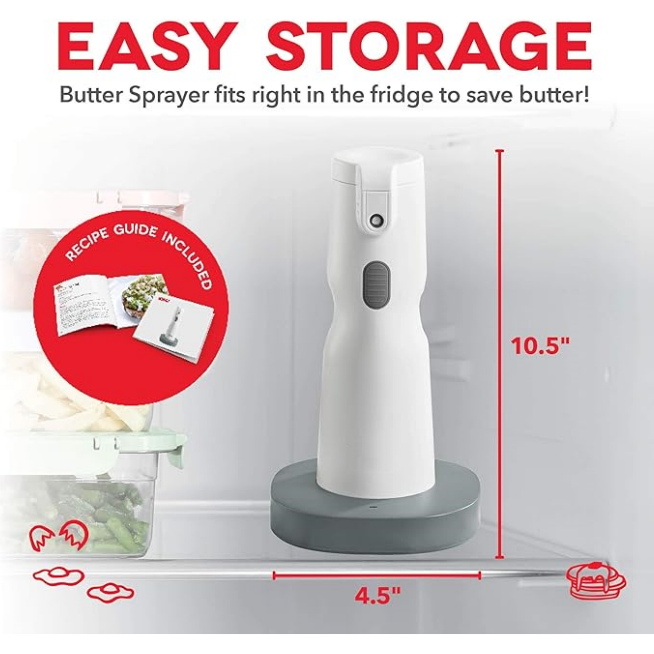 Electric Butter Sprayer – Cordless, Real Butter, Precision Spray