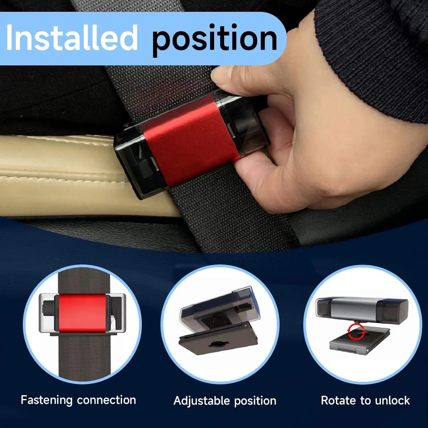 2-in-1 Car Safety Tool – Window Breaker & Seatbelt Cutter