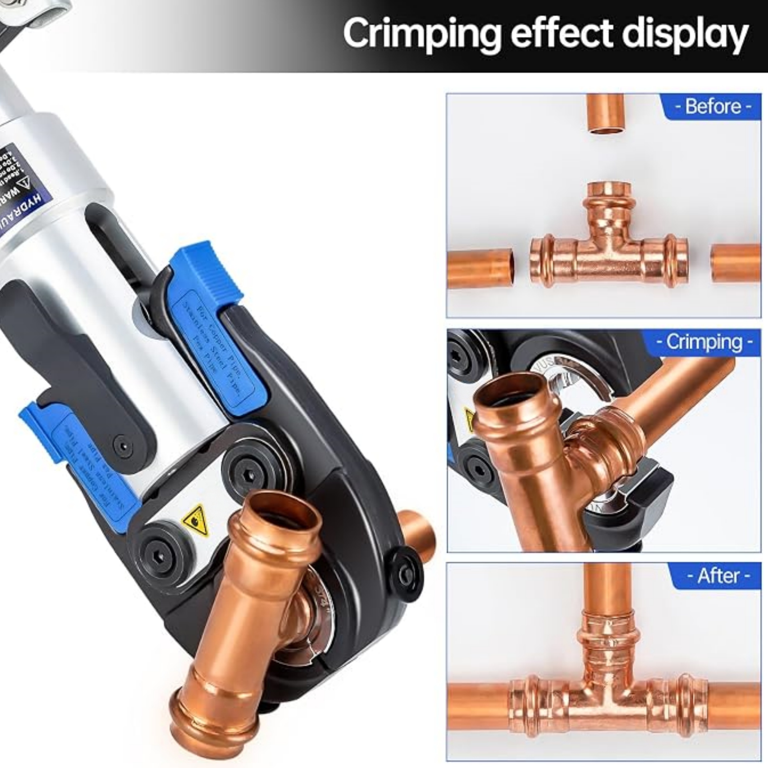 Hydraulic Pipe Fitting Crimping Tool – Portable Precision Press Solution