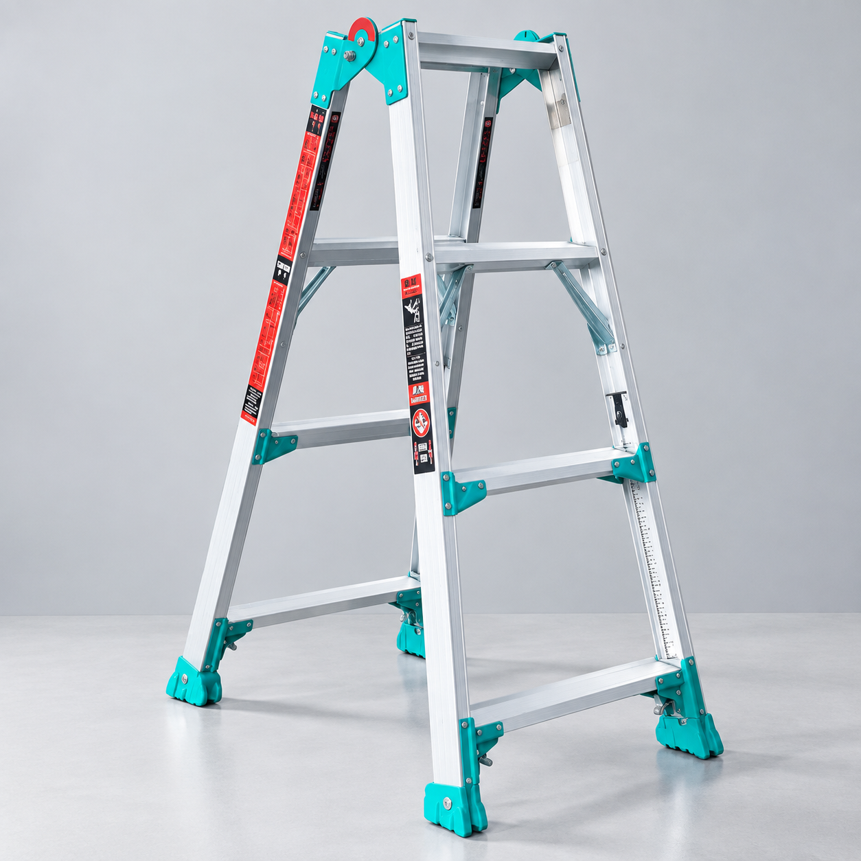 Adjustable Uneven-Ground Folding Ladder