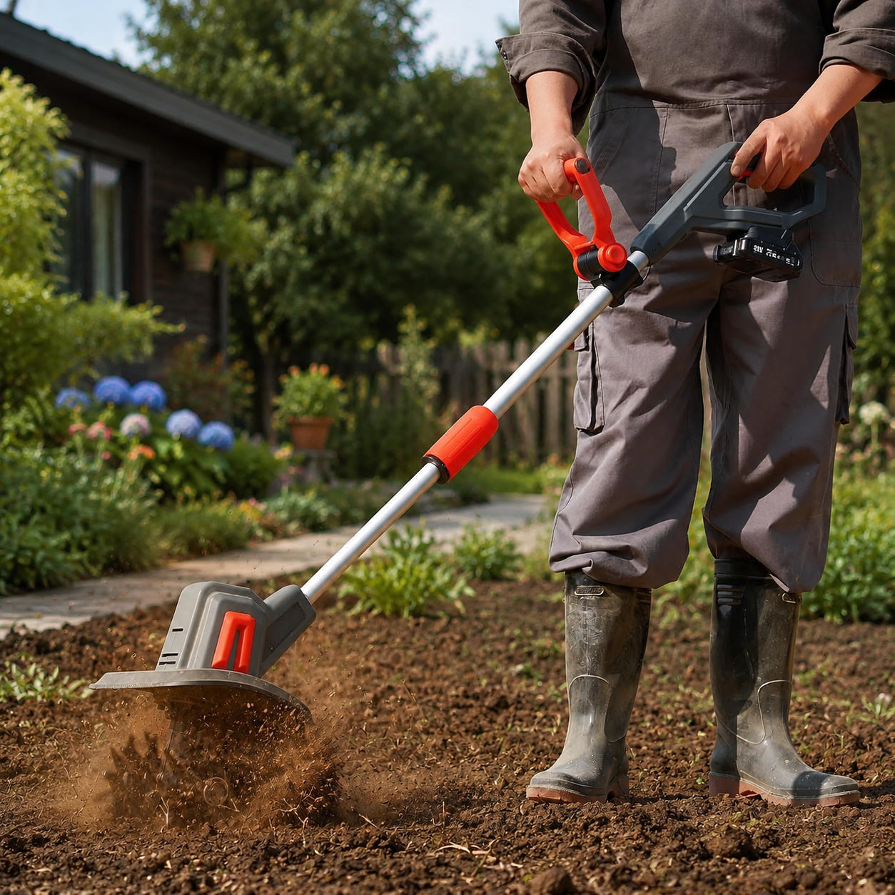 Cordless Electric Garden Tiller