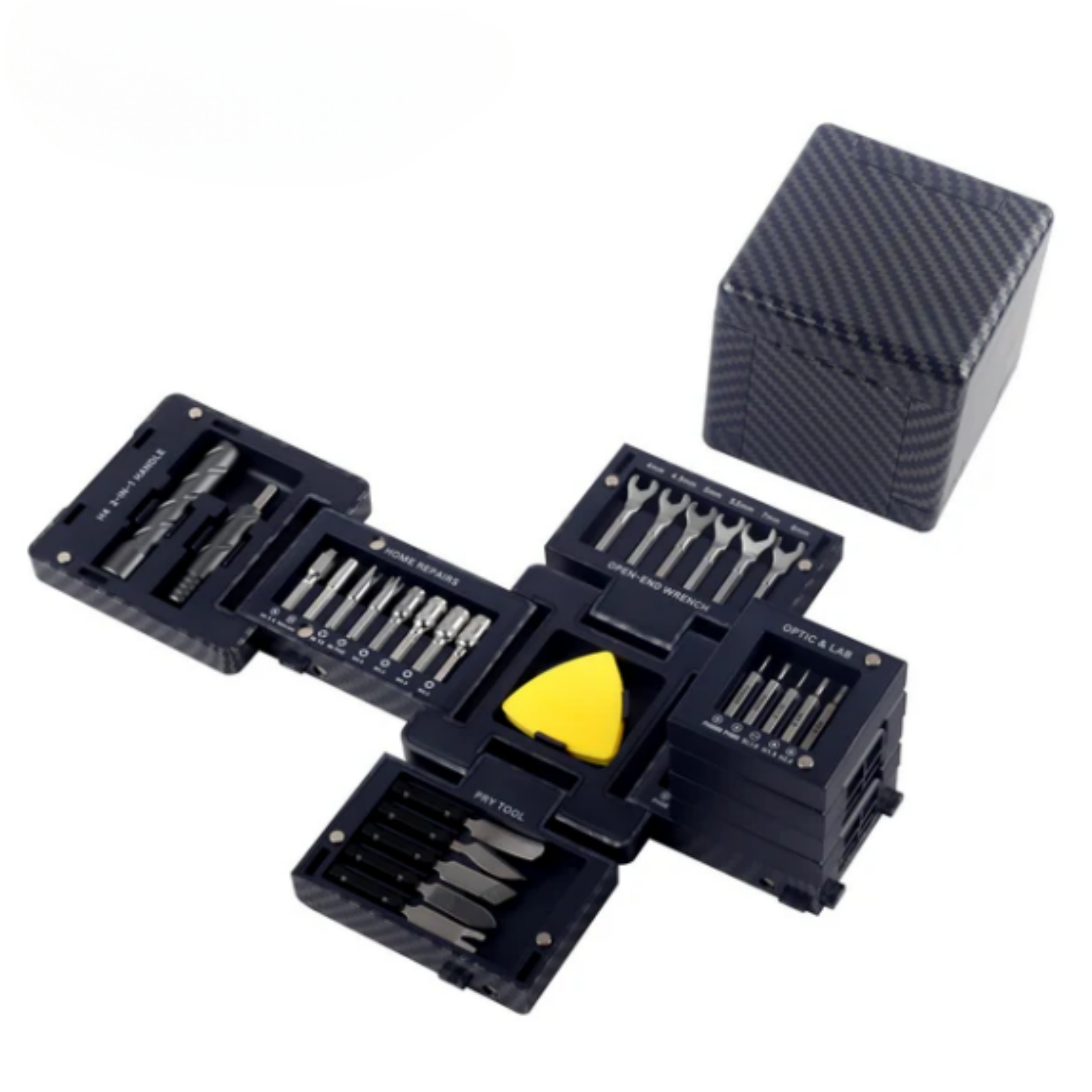 CubeFix 55-in-1 Foldable Tool Kit – All-in-One Compact Repair Cube