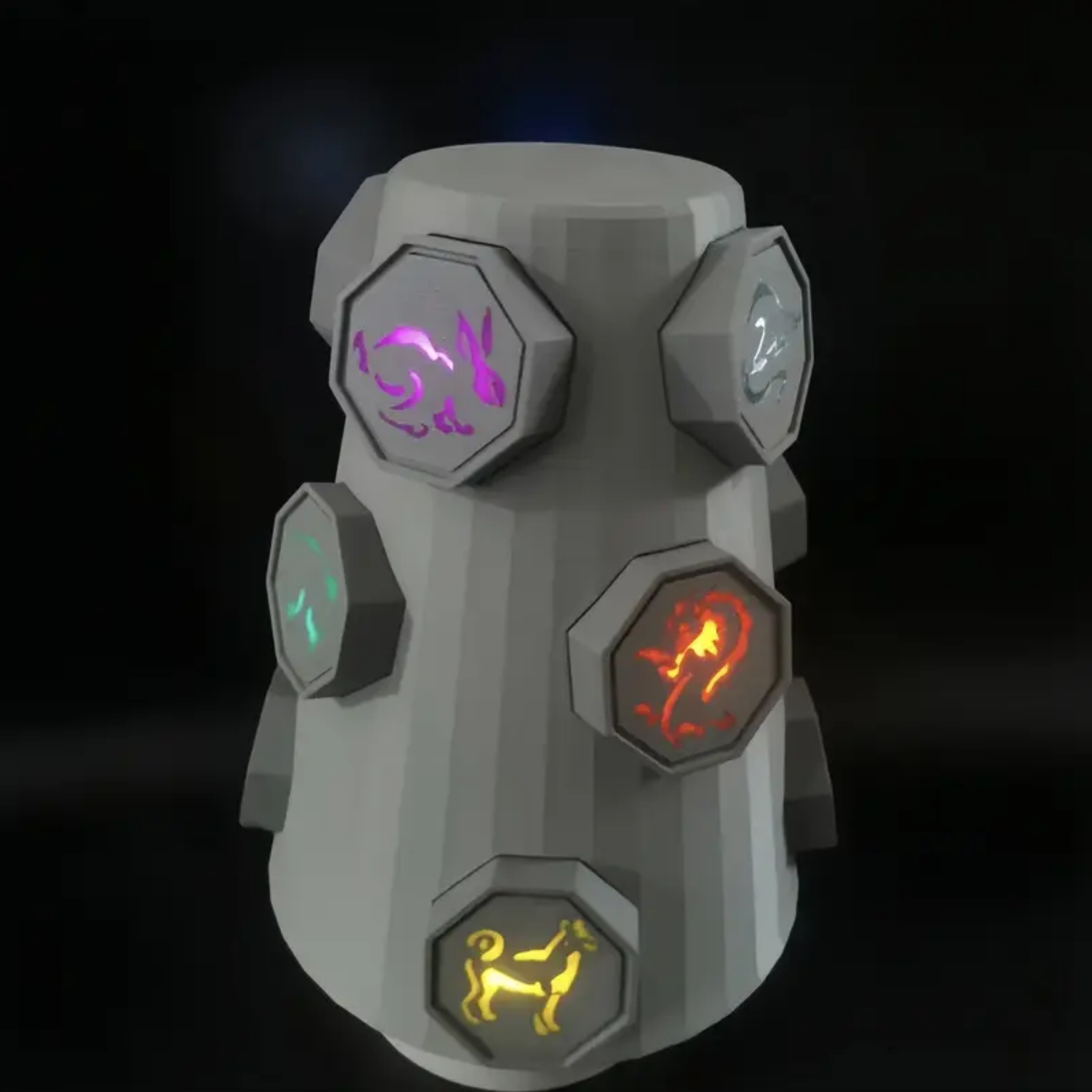 Complete 12-Piece Talisman Set – Removable, Glow Effect, PETG Material
