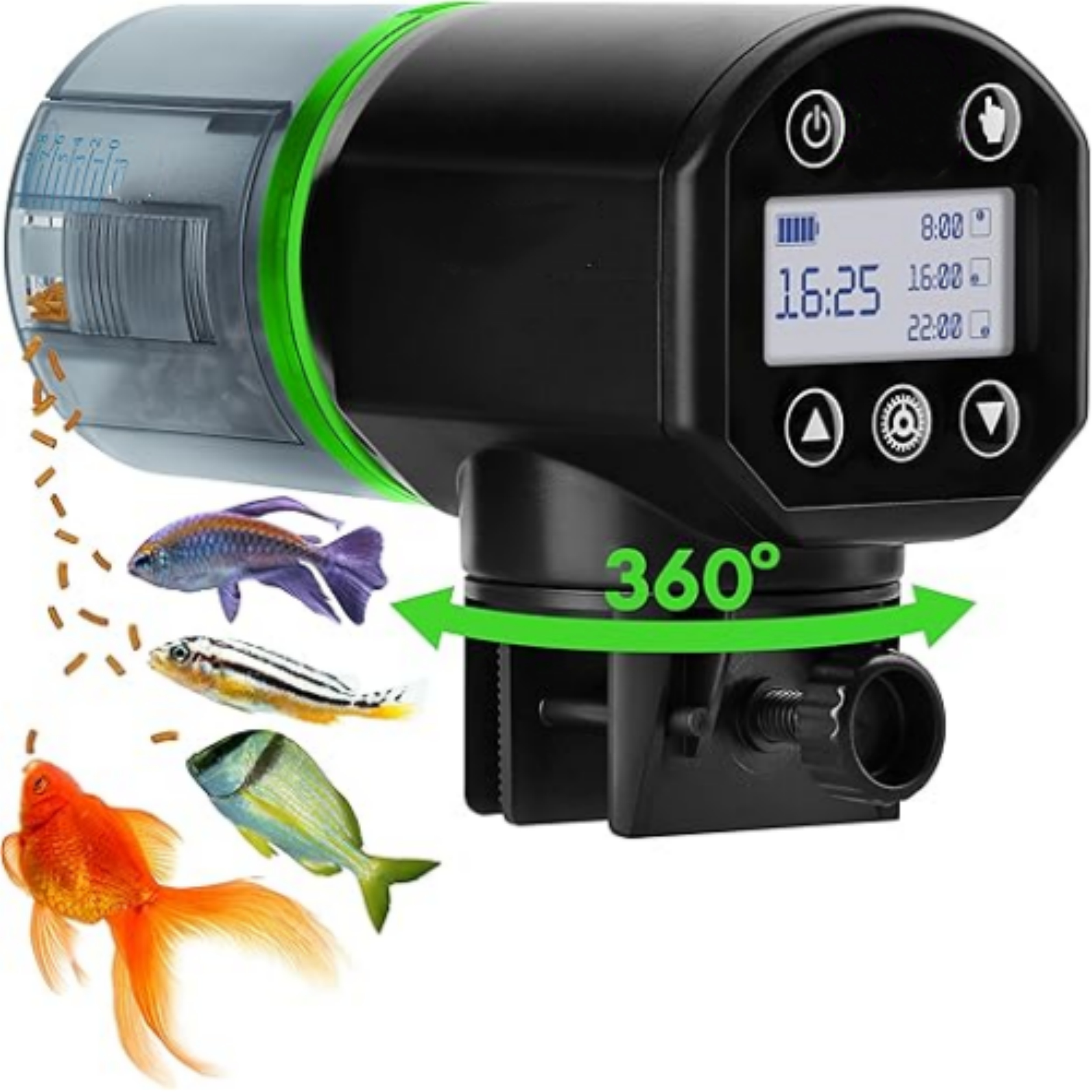 Automatic Fish Feeder – Programmable Timer, Portion Control, Quiet Operation