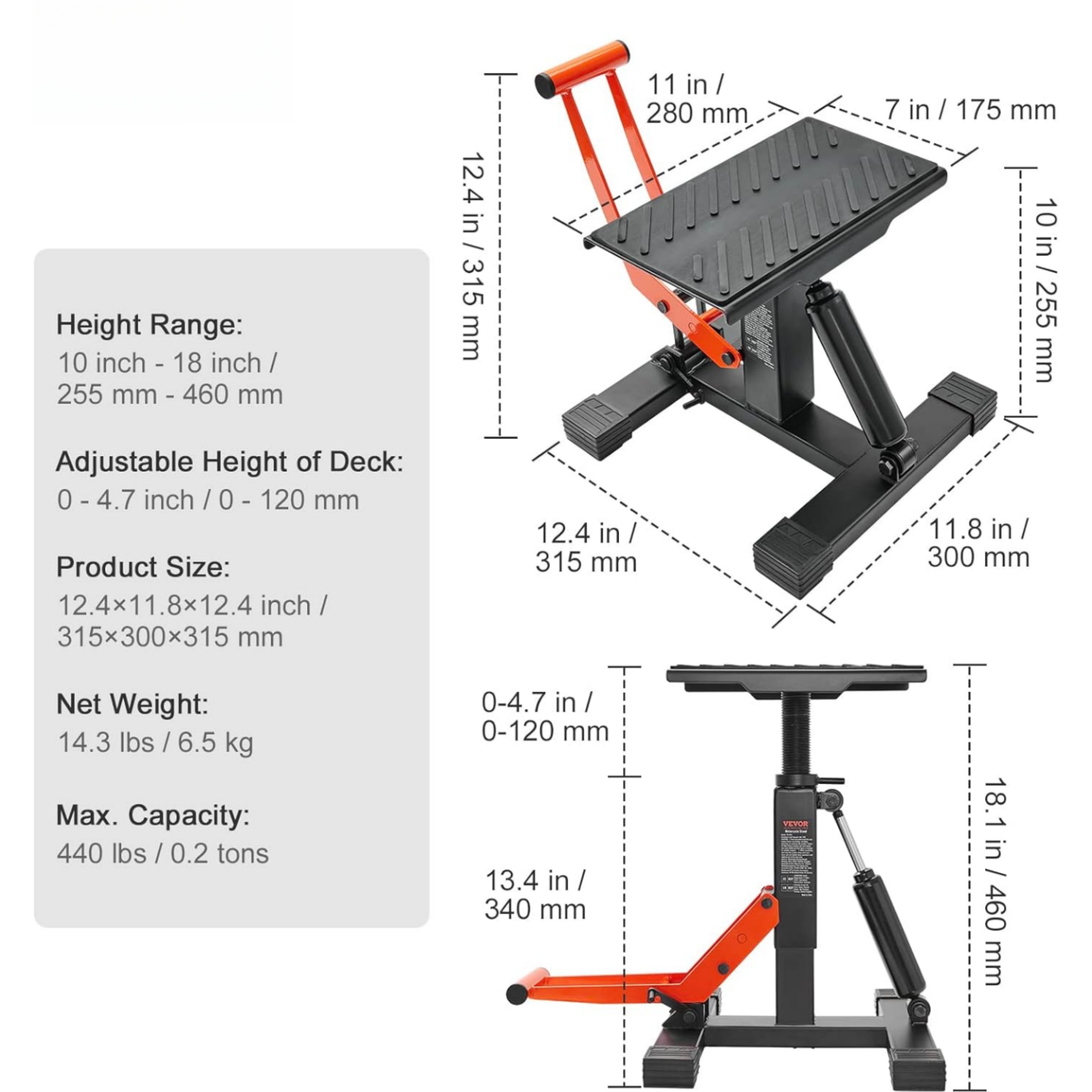 Hydraulic Dirt Bike Lift Stand