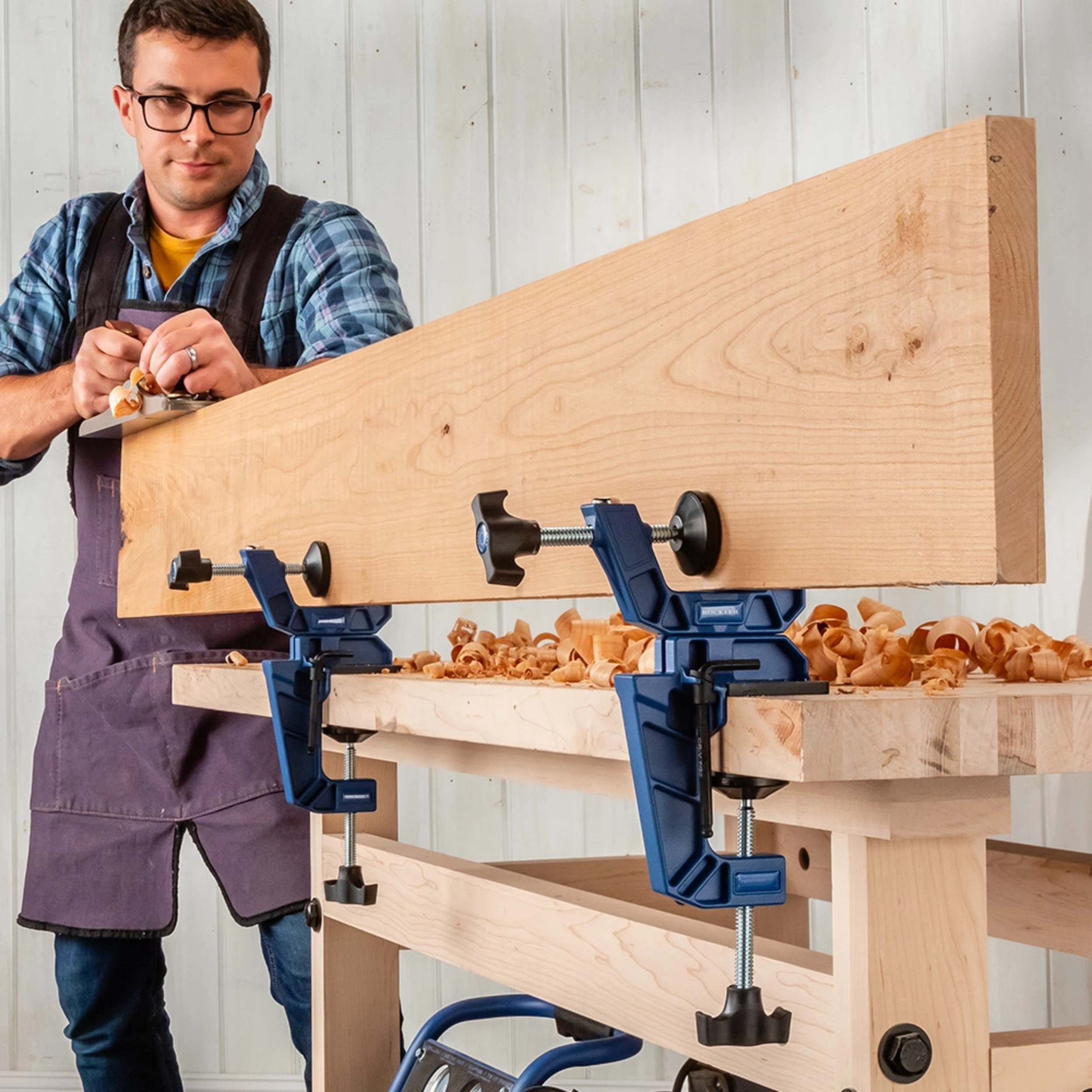 Multipurpose Bench Clamps – Vise-Like Workholding for Any Worksurface