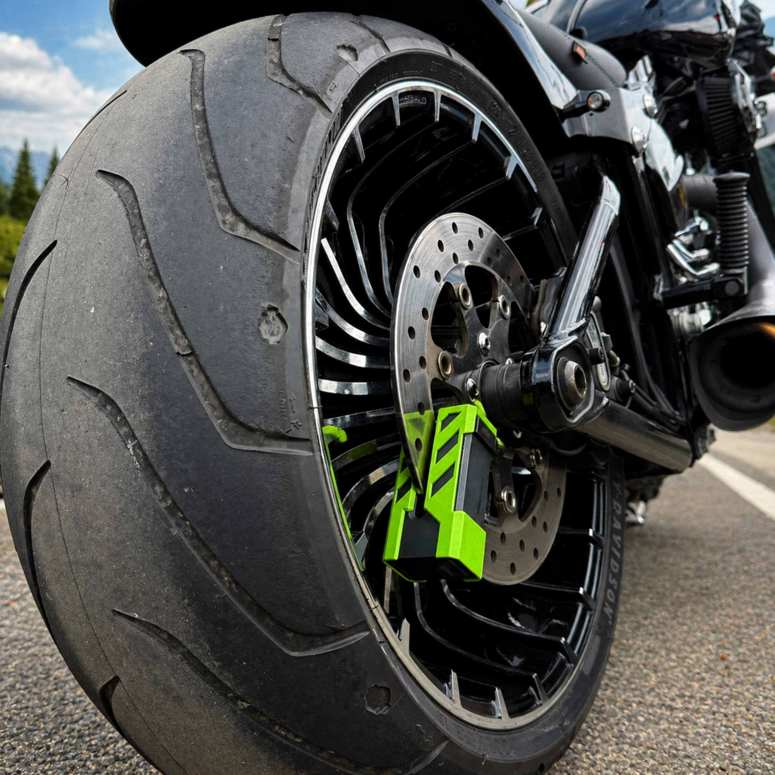Smart Motorcycle Disc Lock – Keyless Security & Motion Alert System