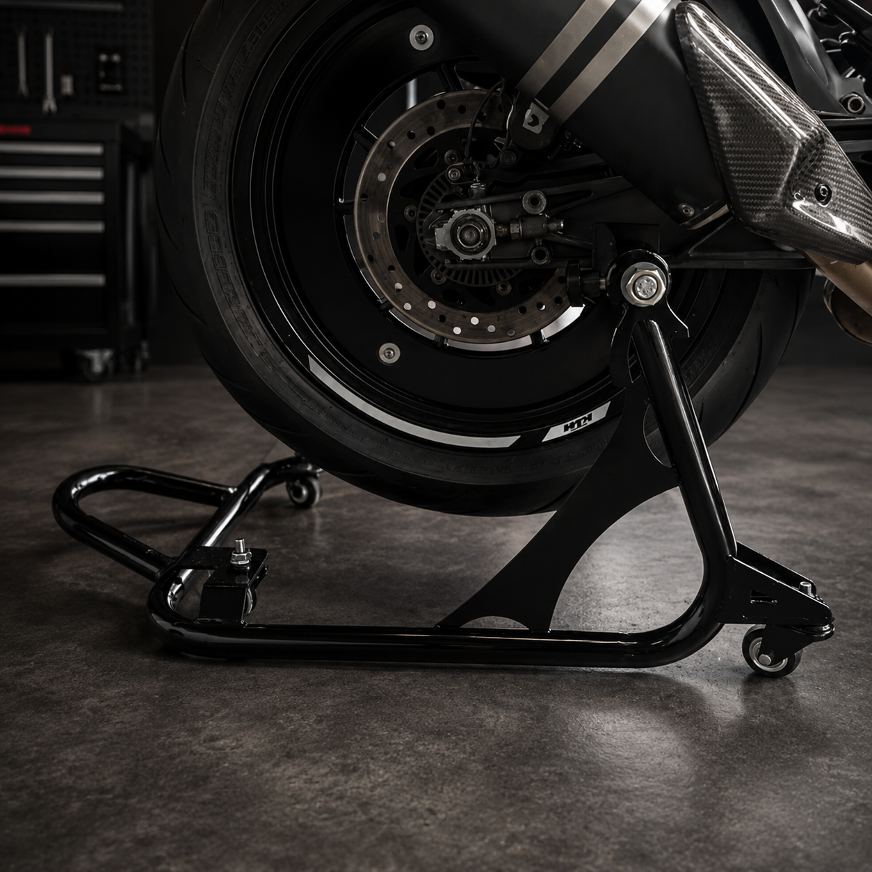 360° Universal Rotatable Motorcycle Paddock Stand