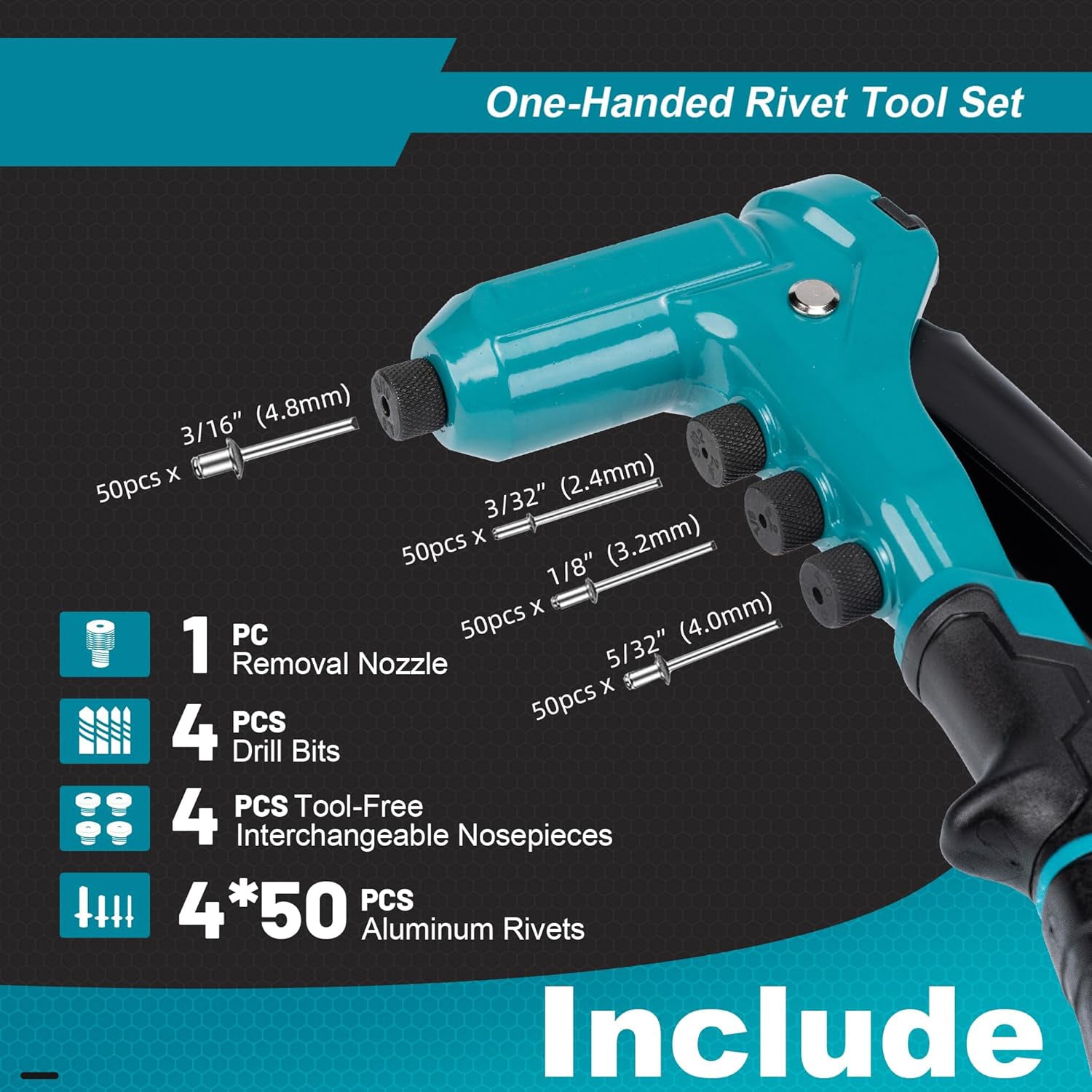 One-Hand Rivet Gun Kit