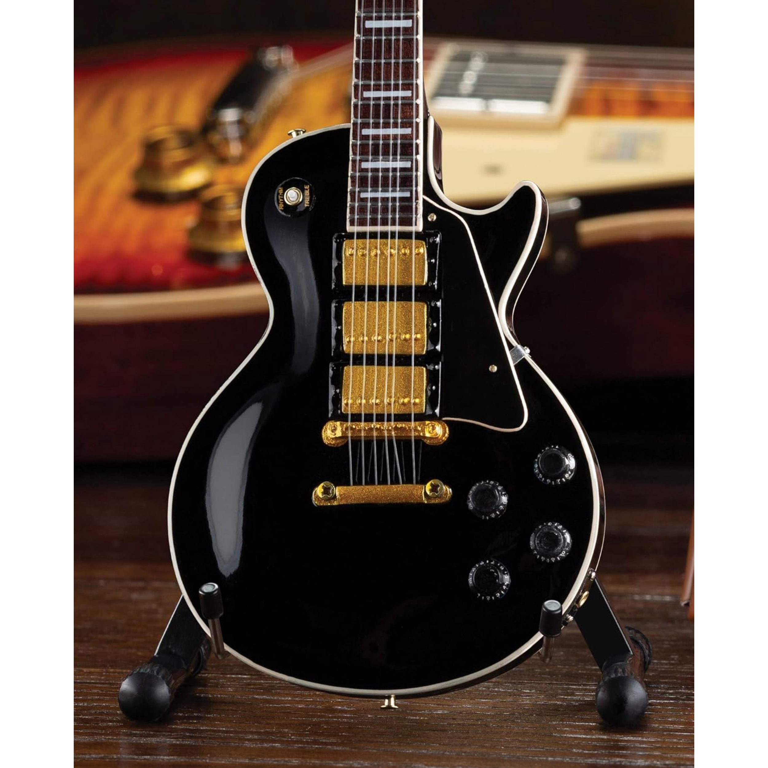 Electric Guitar Body – 1:4 Scale Solid Wood Miniature