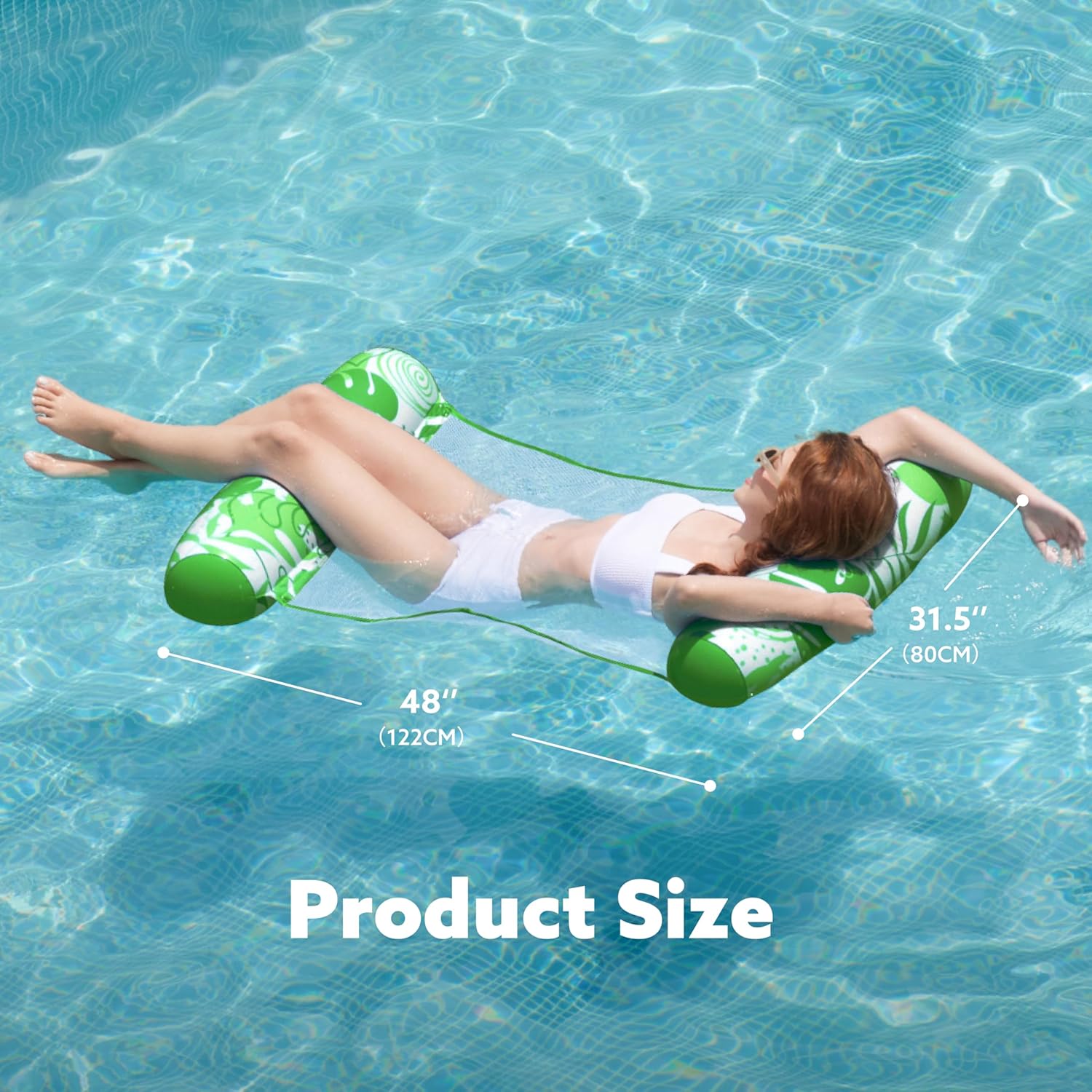 4-in-1 Inflatable Water Hammock – Pool, Lake, or Beach Lounge