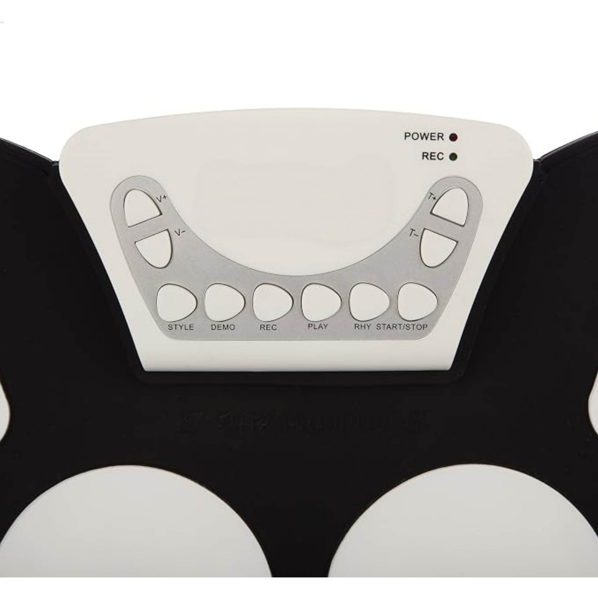 Portable Electronic Roll Up Drum Kit with Power Supply, Drum Sticks, and Foot Pedals