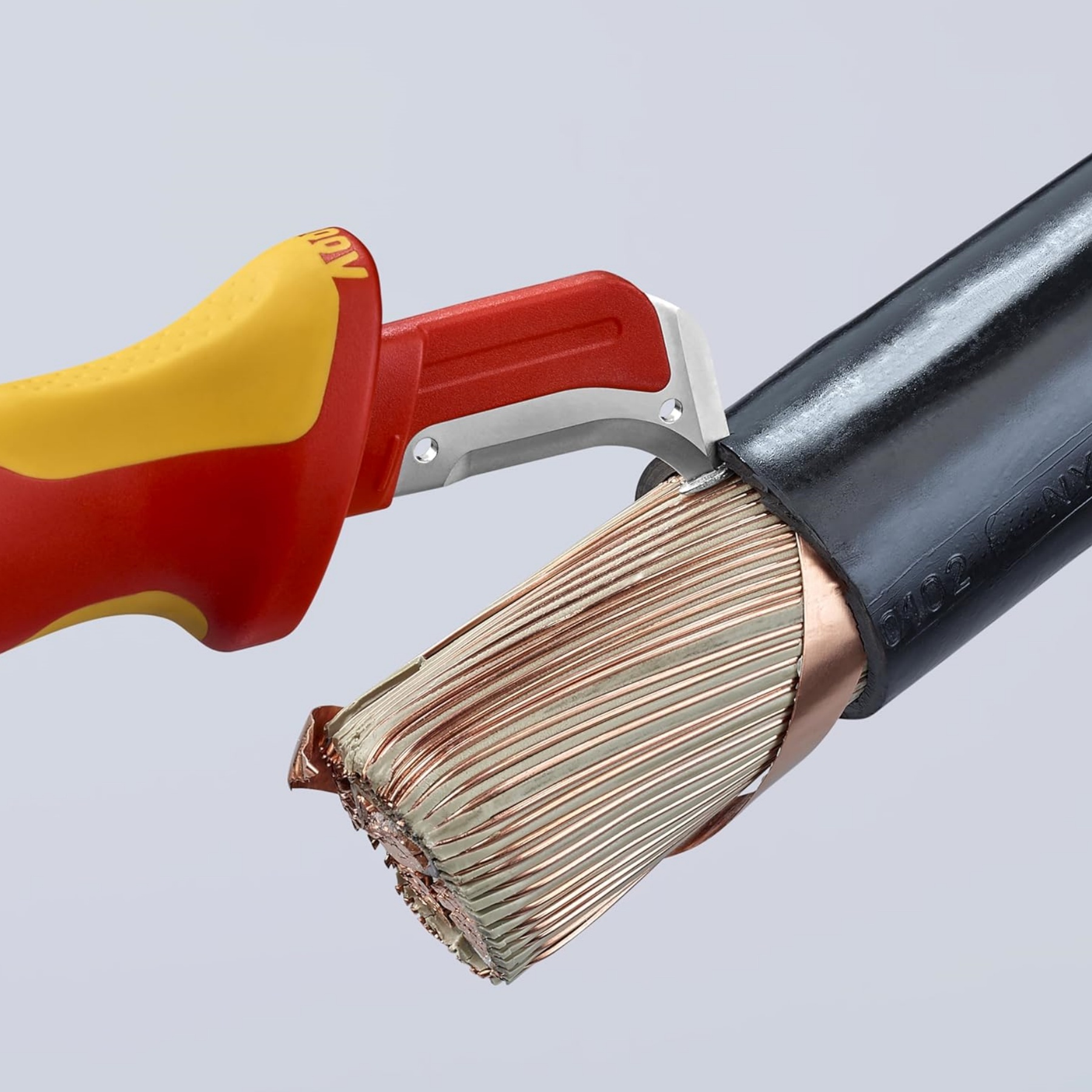 Insulated Dismantling Knife – 1000V, Fixed Hook Blade, Stainless Steel