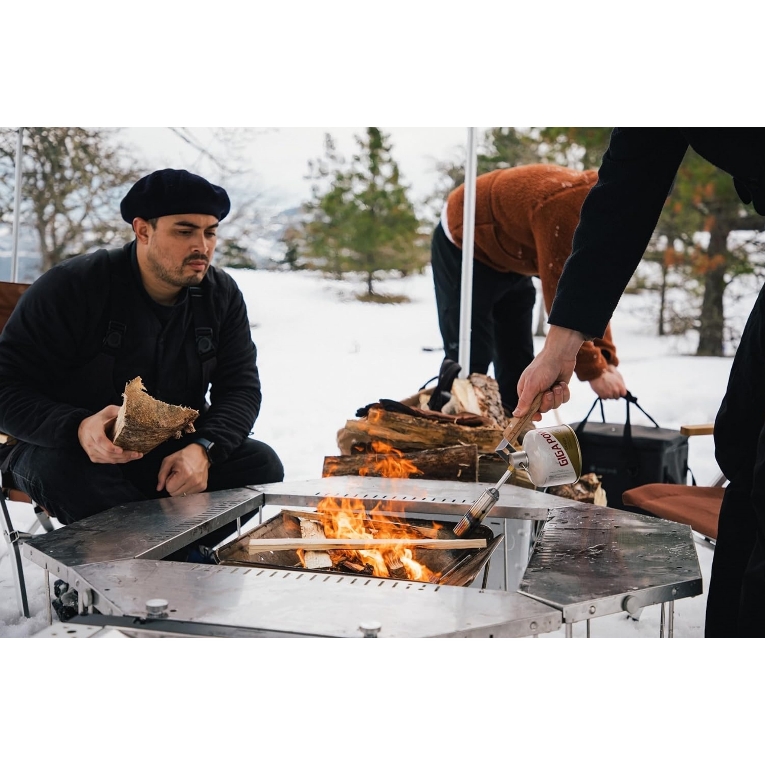 GT-120 Folding Torch – 1000°C Portable Power for Fire Starting & Cooking