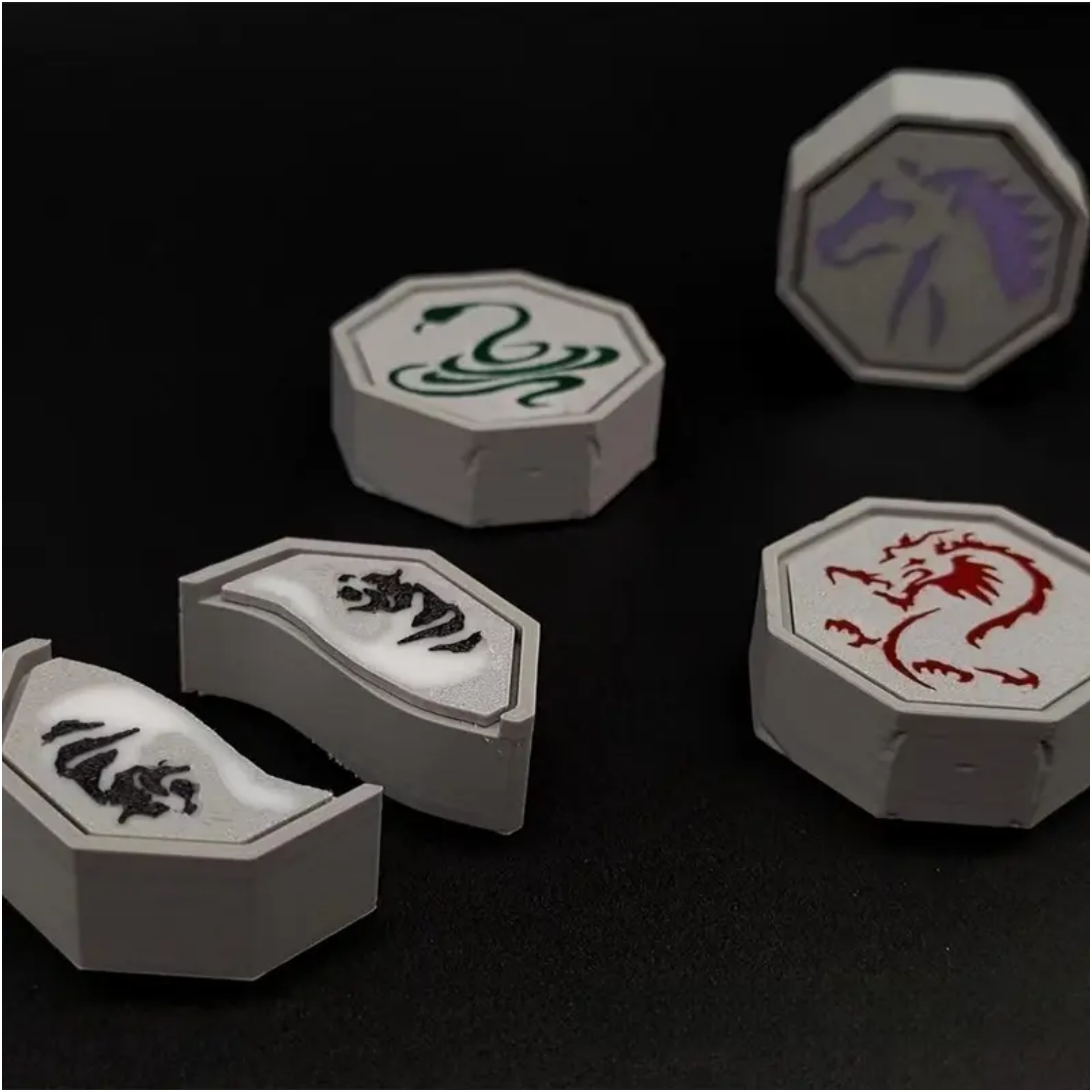 Complete 12-Piece Talisman Set – Removable, Glow Effect, PETG Material