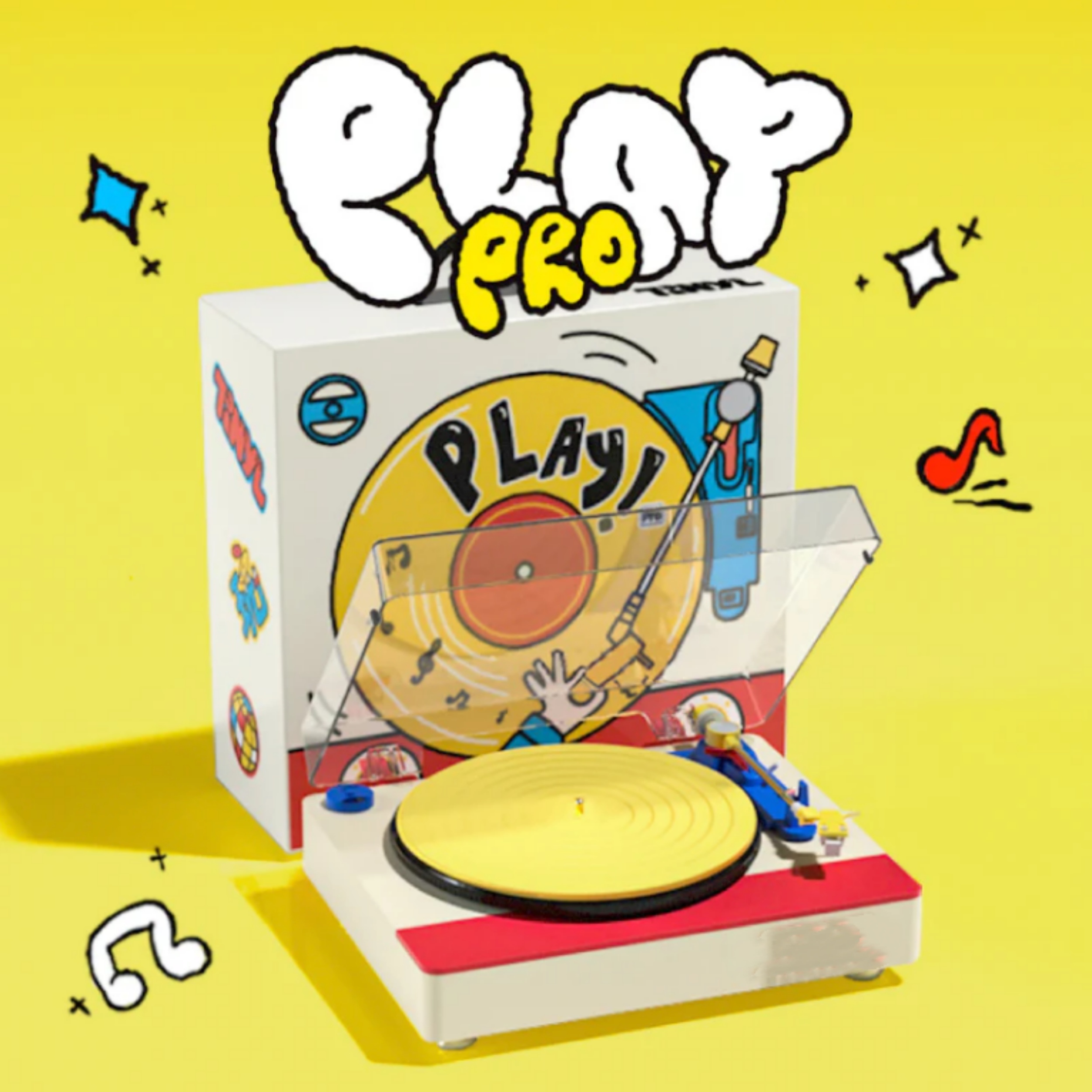 Memphis‑Style Record Player – Built‑in Speakers, Bluetooth, Pro Cartridge