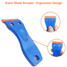 plastic razor blade scraper