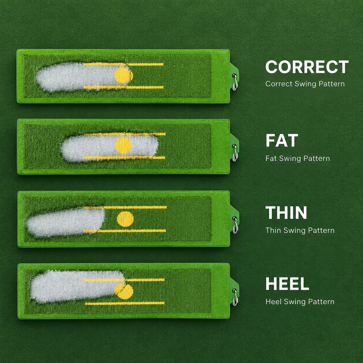 Portable Golf Strike Feedback Training Board