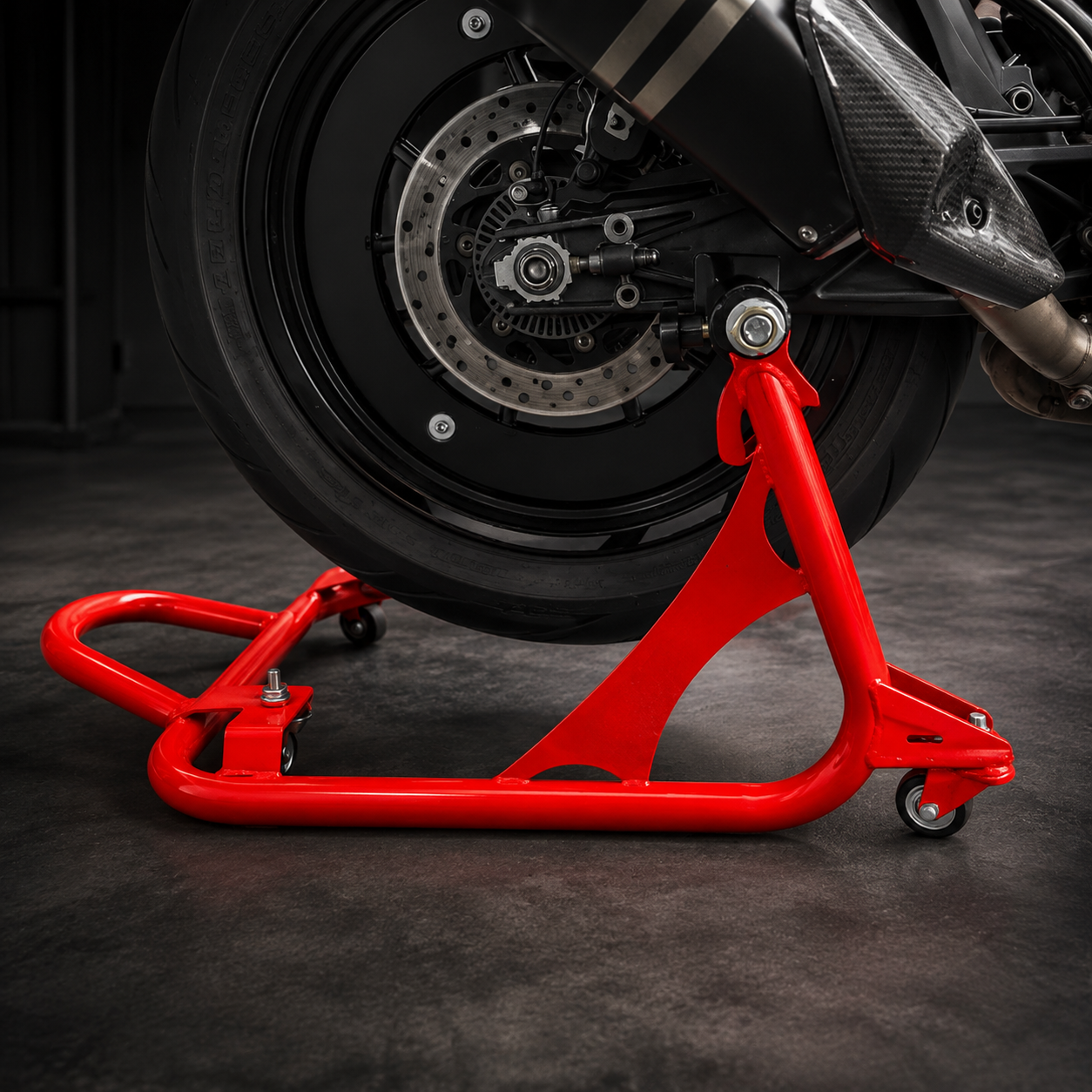 360° Universal Rotatable Motorcycle Paddock Stand