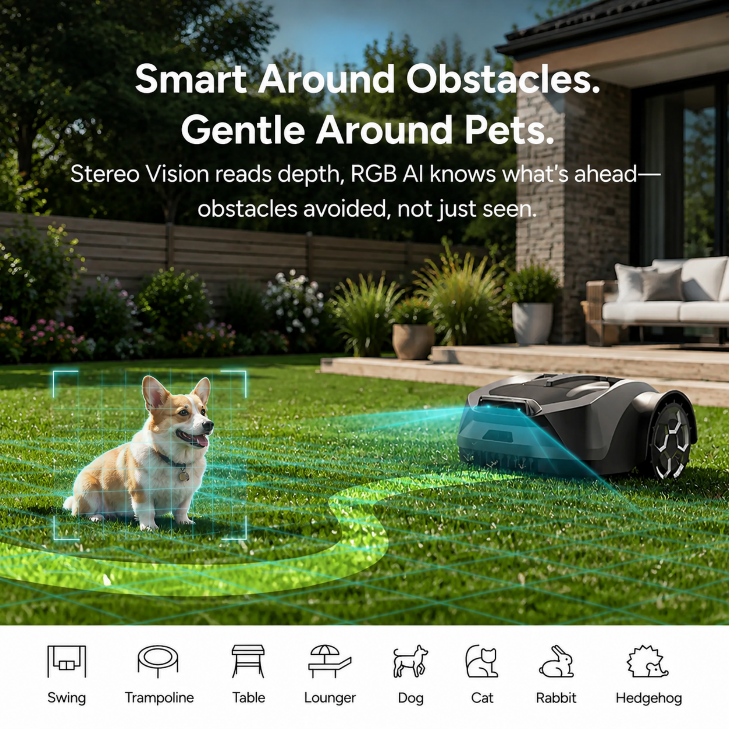 Intelligent Robotic Lawn Mower – AI Navigation & Smart Lawn Care System