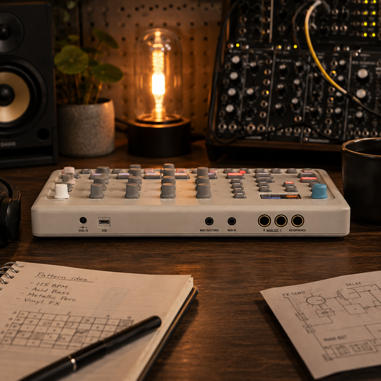 FM Groovebox – 6-Track Electronic Music Creation Machine With Sequencer