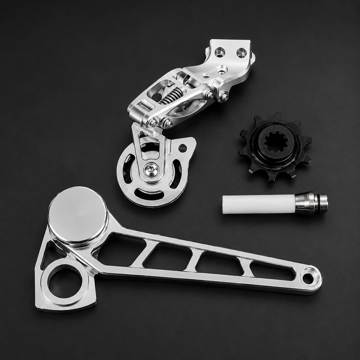 7-Speed Tensioner & Derailleur Set – CNC Lightweight Upgrade Kit For Folding Bikes