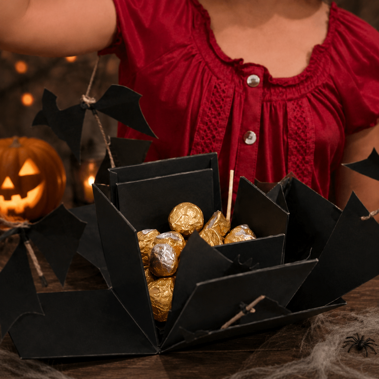Halloween Flying Bat Surprise Box