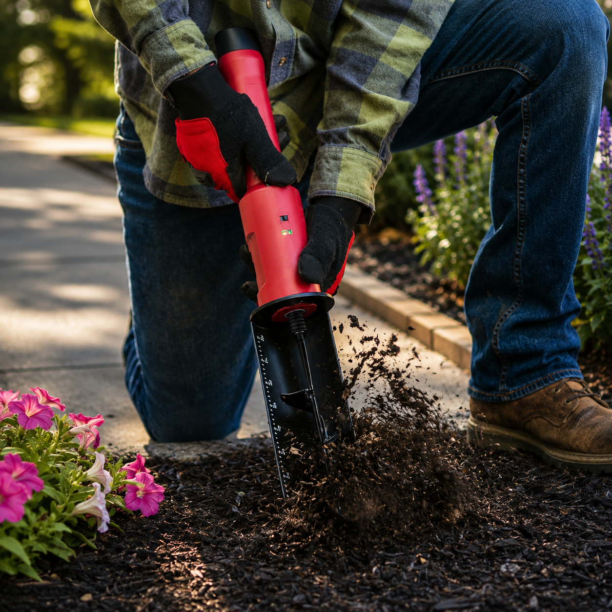 Electric Handheld Garden Shovel – 12V Powered Auger Digging Tool For Gardening & Landscaping