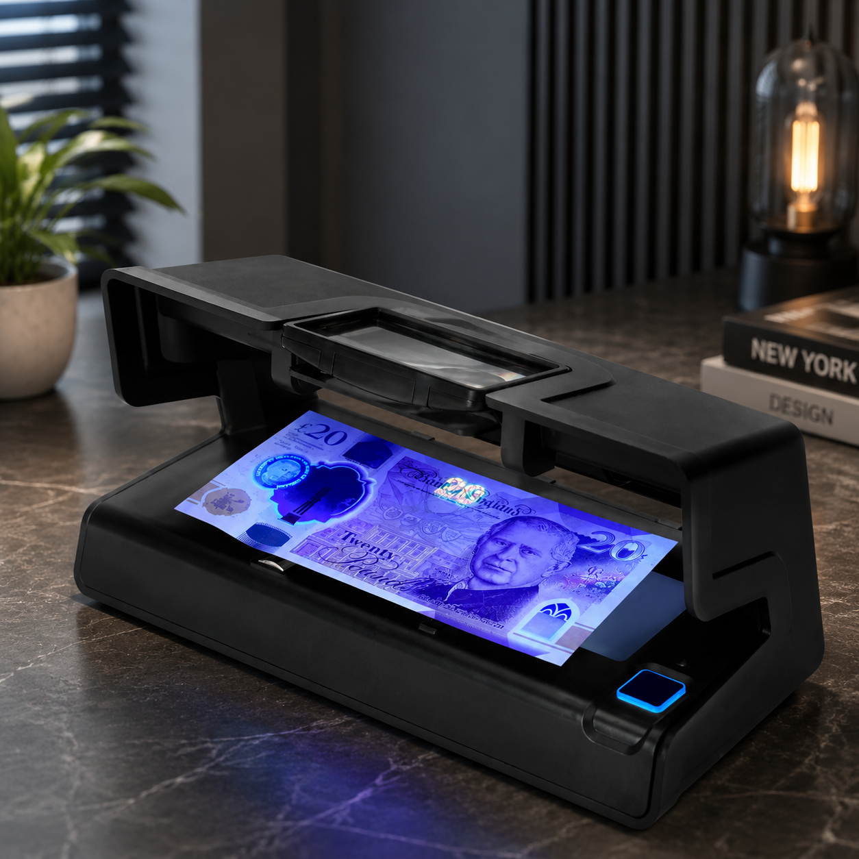 Professional Counterfeit Detector – Multi-Function Currency Verification Device