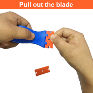 plastic razor blade scraper